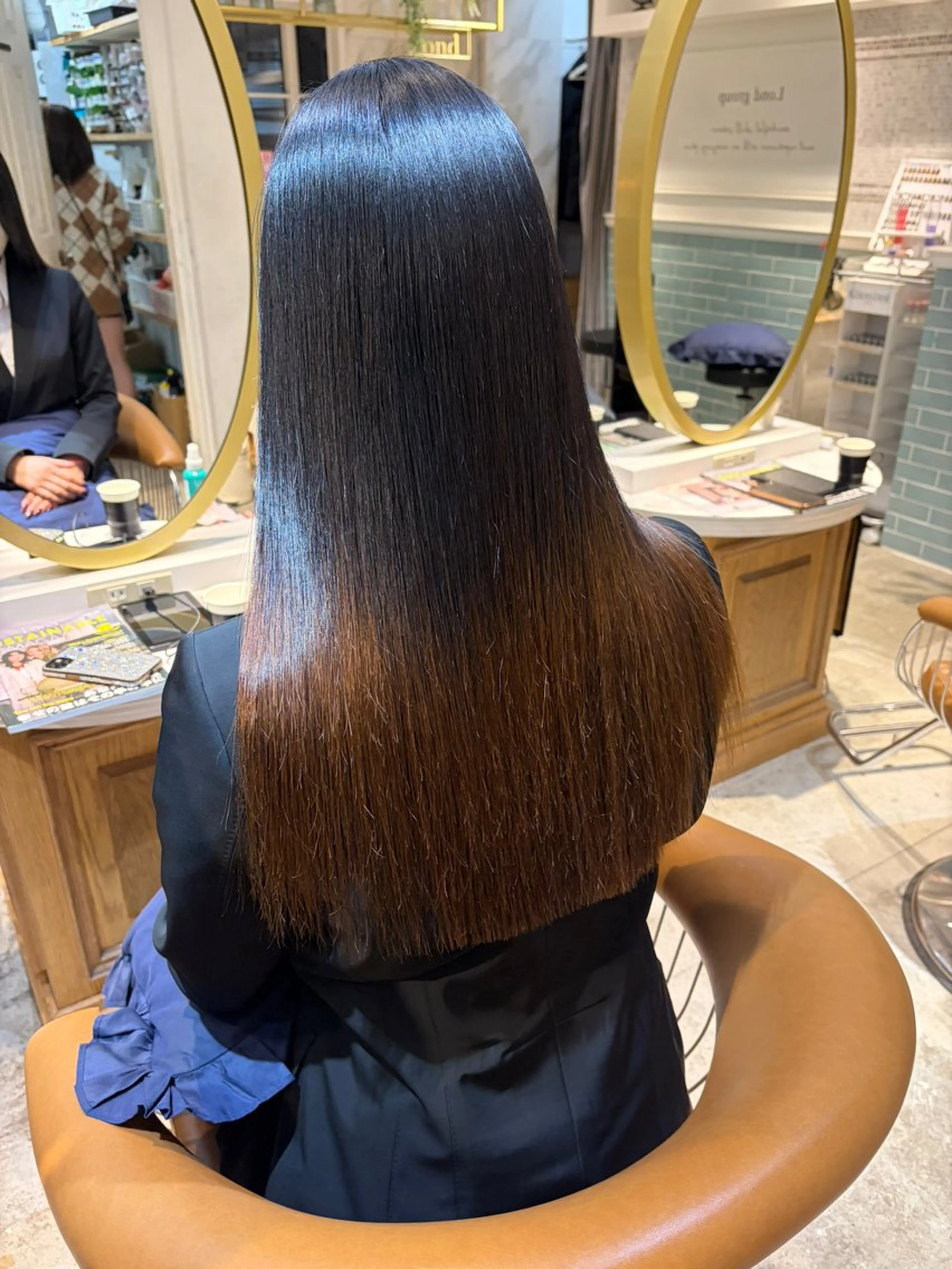 ロング 髪質改善 レイヤーカット ロング 縮毛矯正 カット ヘアカラー トリートメント ヘアセット 髪質改善/ボブ /韓国/erikoのヘアスタイル