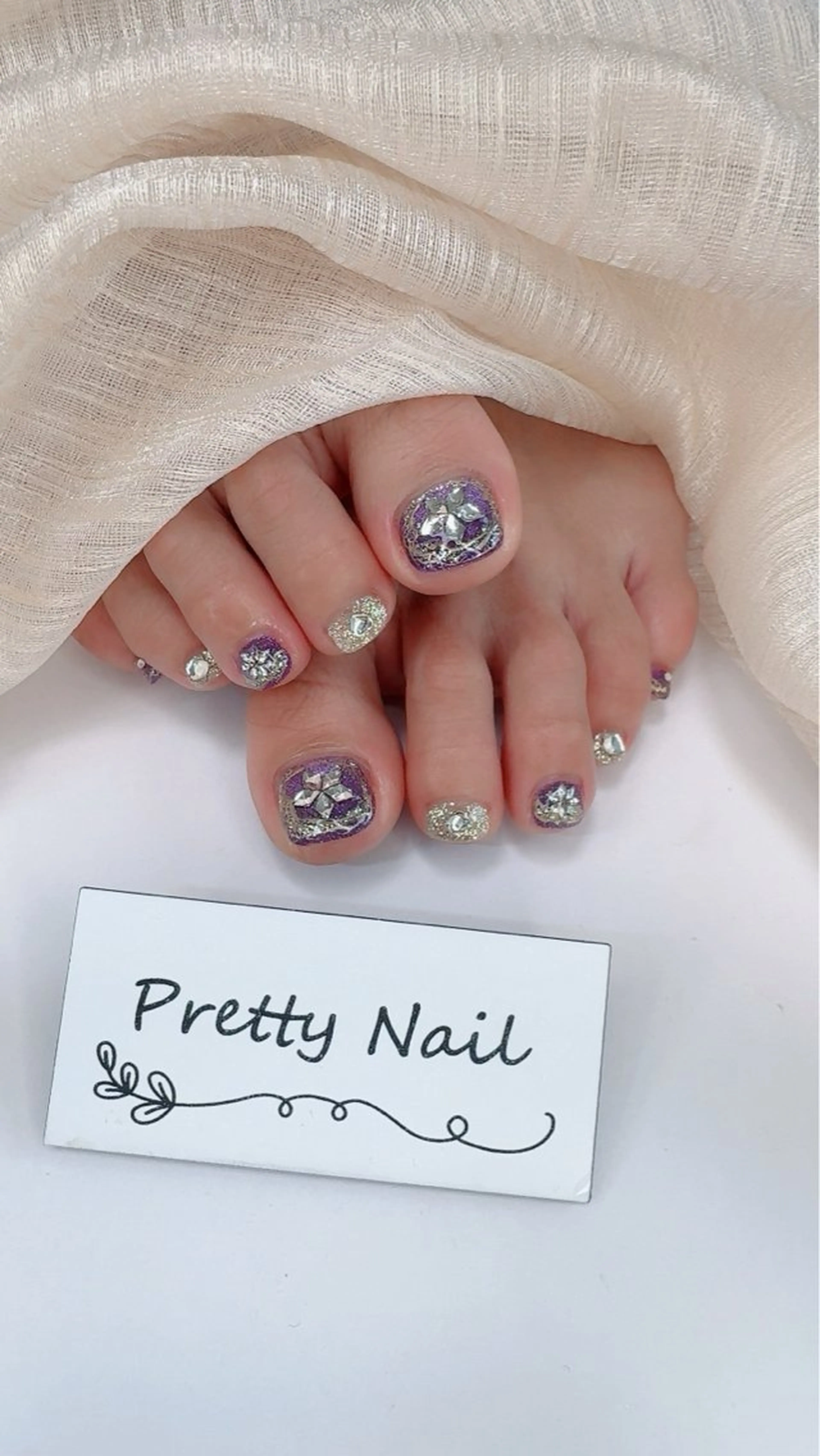 ネイル フットネイル Prettynail 本厚木自宅サロンのネイルデザイン