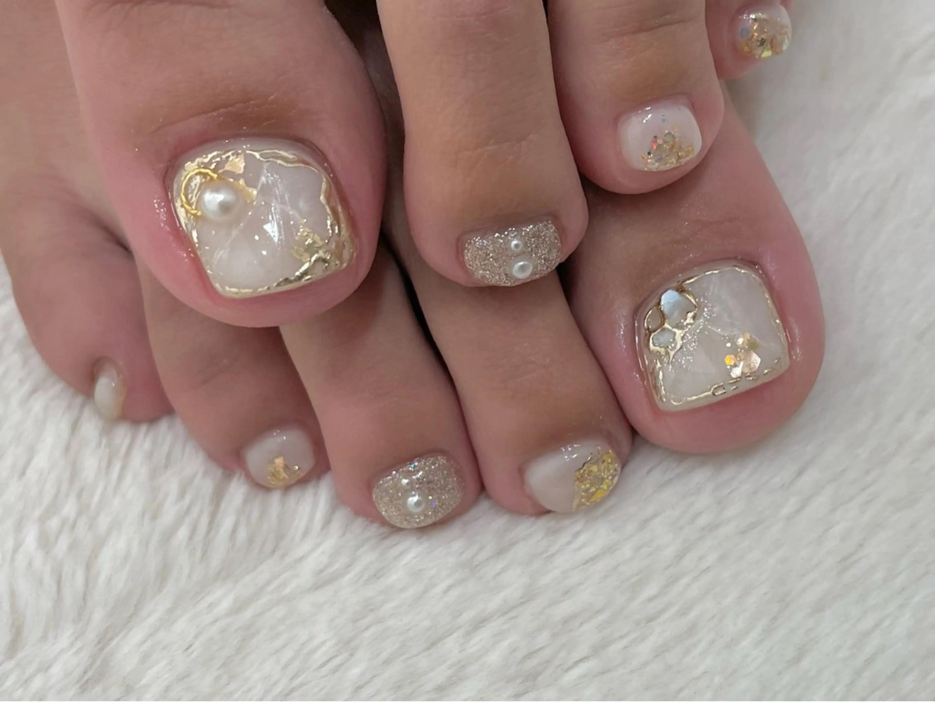 ネイル ニュアンスネイル フットネイル riri-nail Rie Endoのネイルデザイン