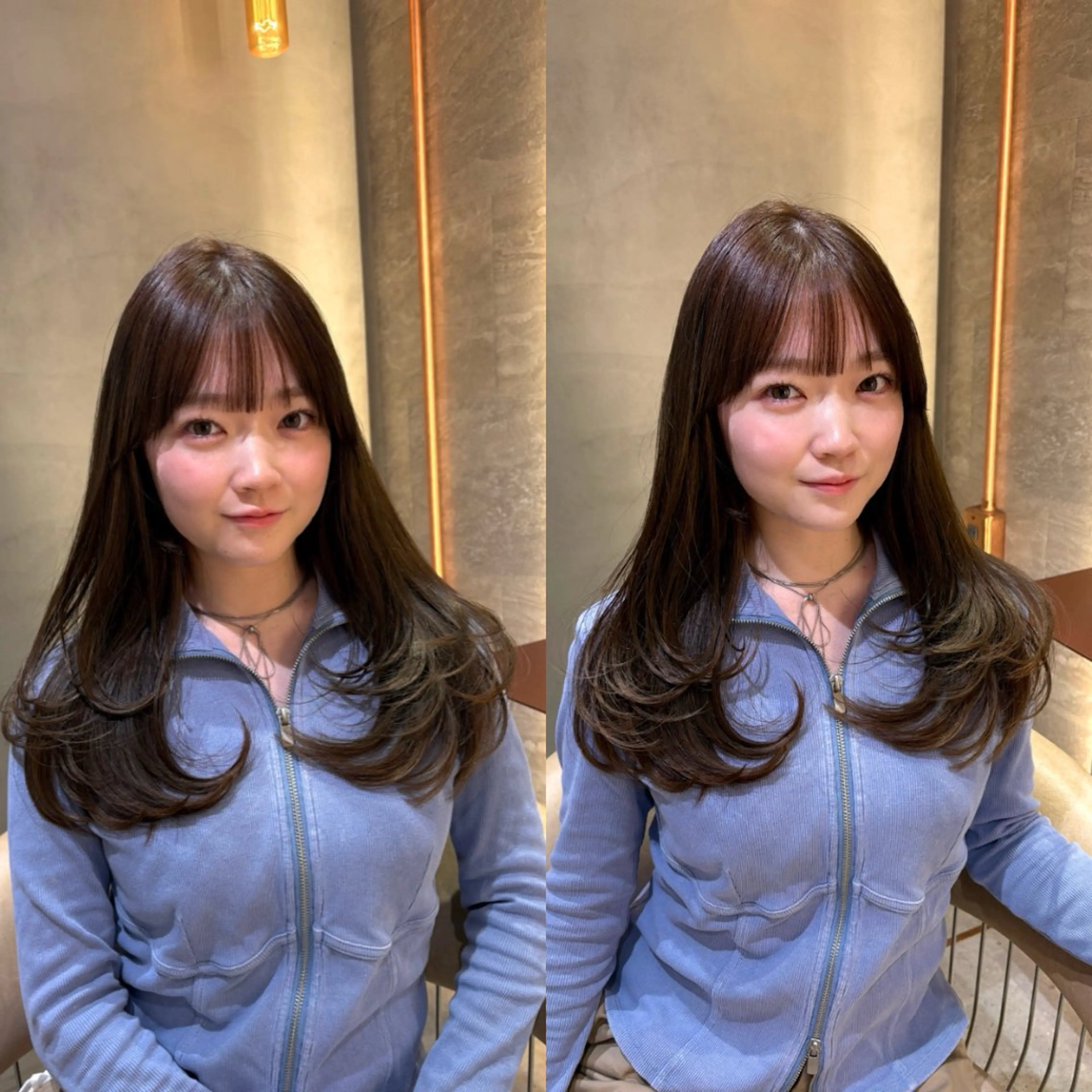 ロング レイヤーカット 顔周りレイヤーカット /髪質改善/ゆう🤍のヘアスタイル