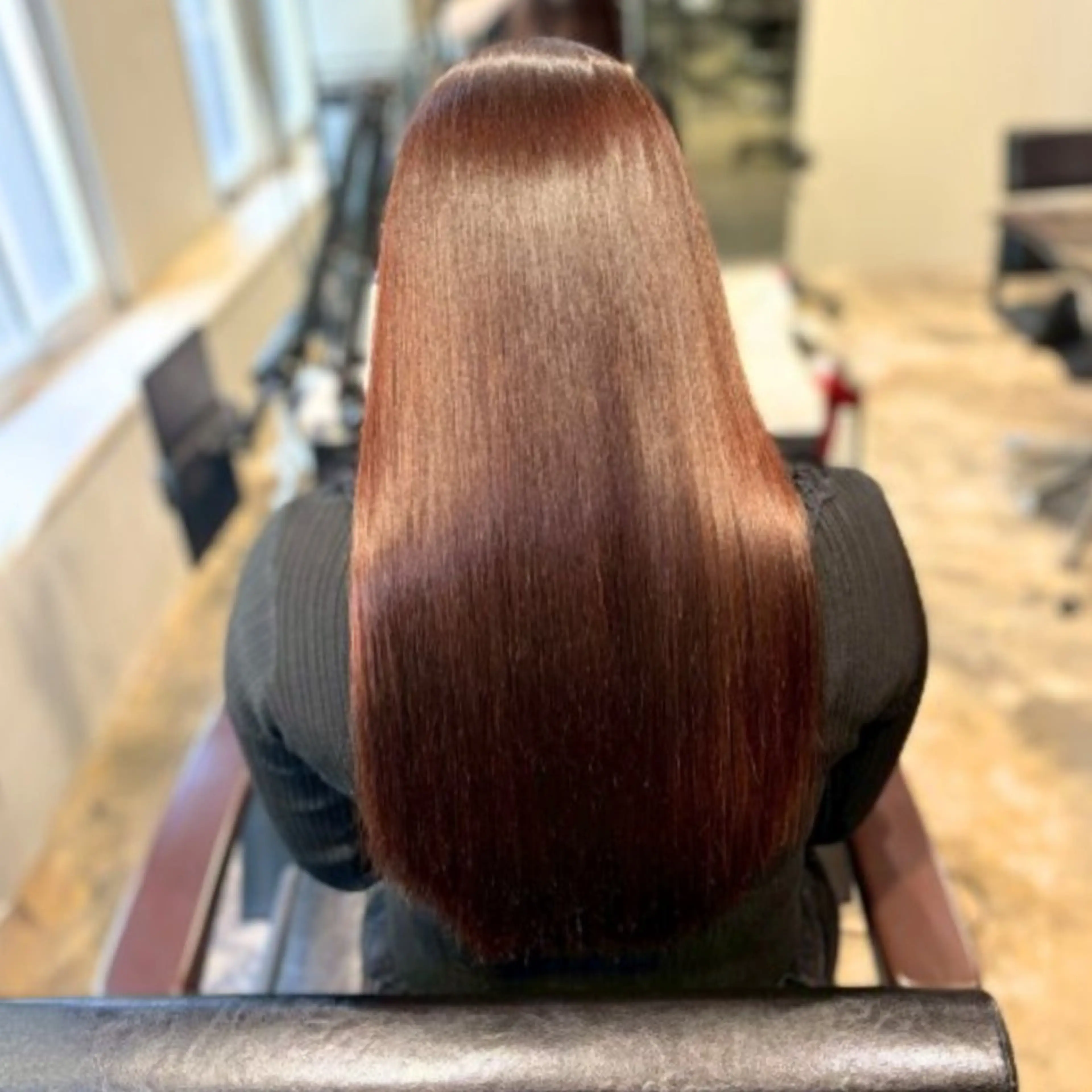 カラー ロング ブラウンカラー ナチュラルブラウン カット ヘアカラー トリートメント 小川/高松市一宮町の サロン【delay】のヘアスタイル