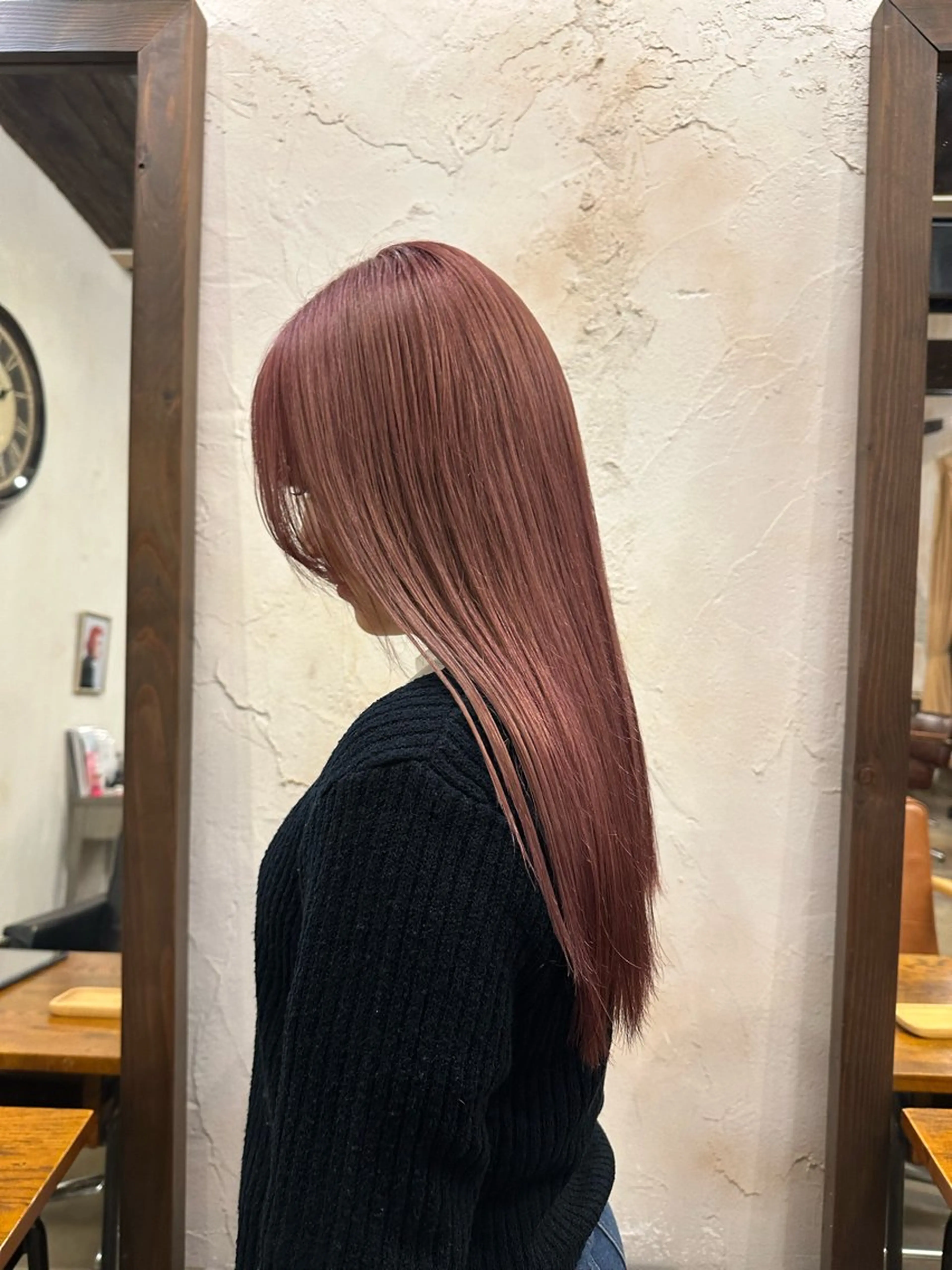 全頭ケアブリーチ💛➕カラー🩷の写真