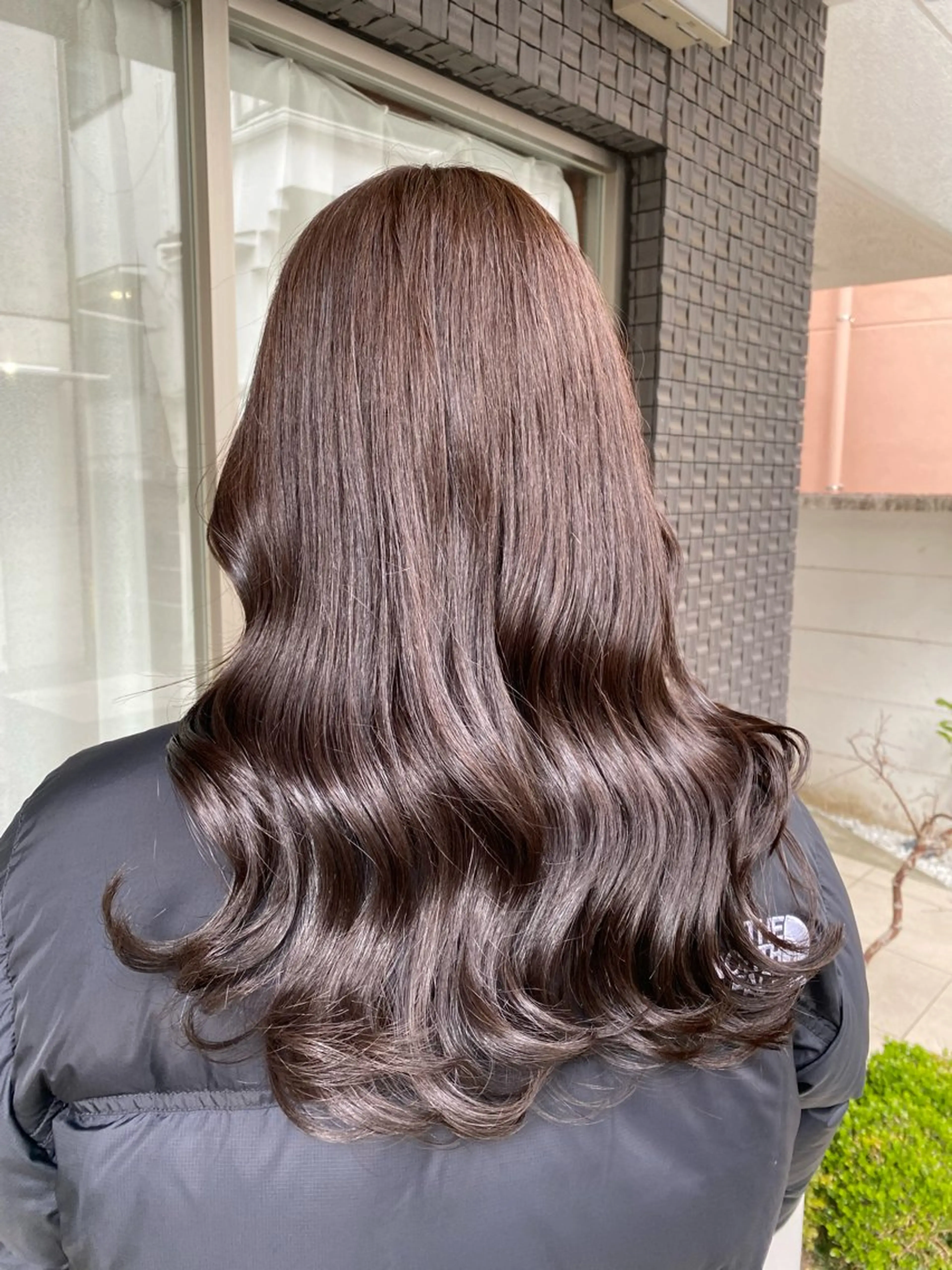 ロング カラー グレージュ カット ヘアカラー トリートメント グレージュ/レイヤー /韓国ヘア/RISAのヘアスタイル