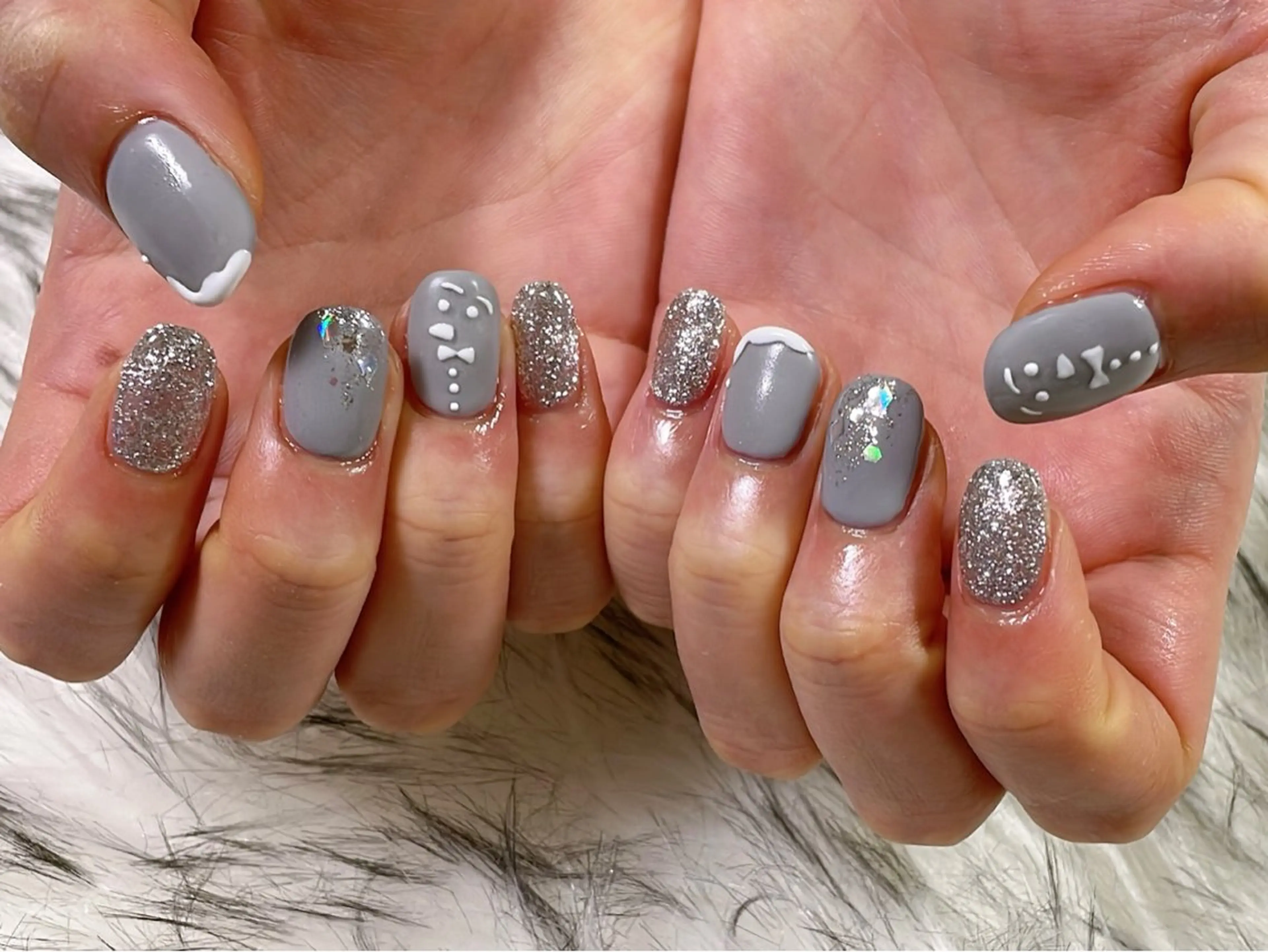 ネイル オーロラネイル フットネイル フレンチネイル ジェルネイル 韓国ネイル kiki nail &brow二子玉川の眉毛・アイブロウイメージ