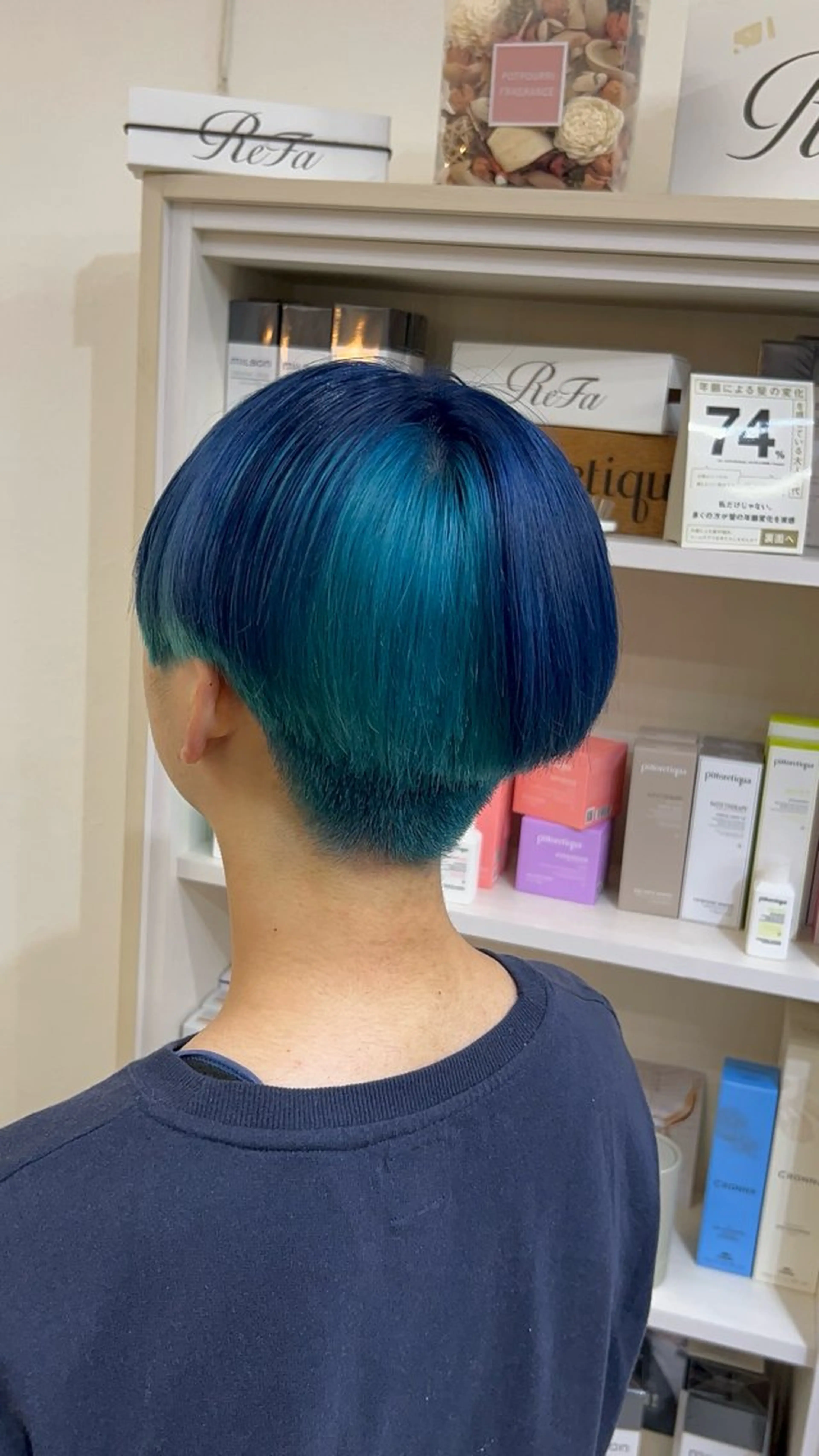 ショート カラー ブルーカラー インナーカラー ヘアカラー 大竹里旺/belle /インナーカラーのヘアスタイル