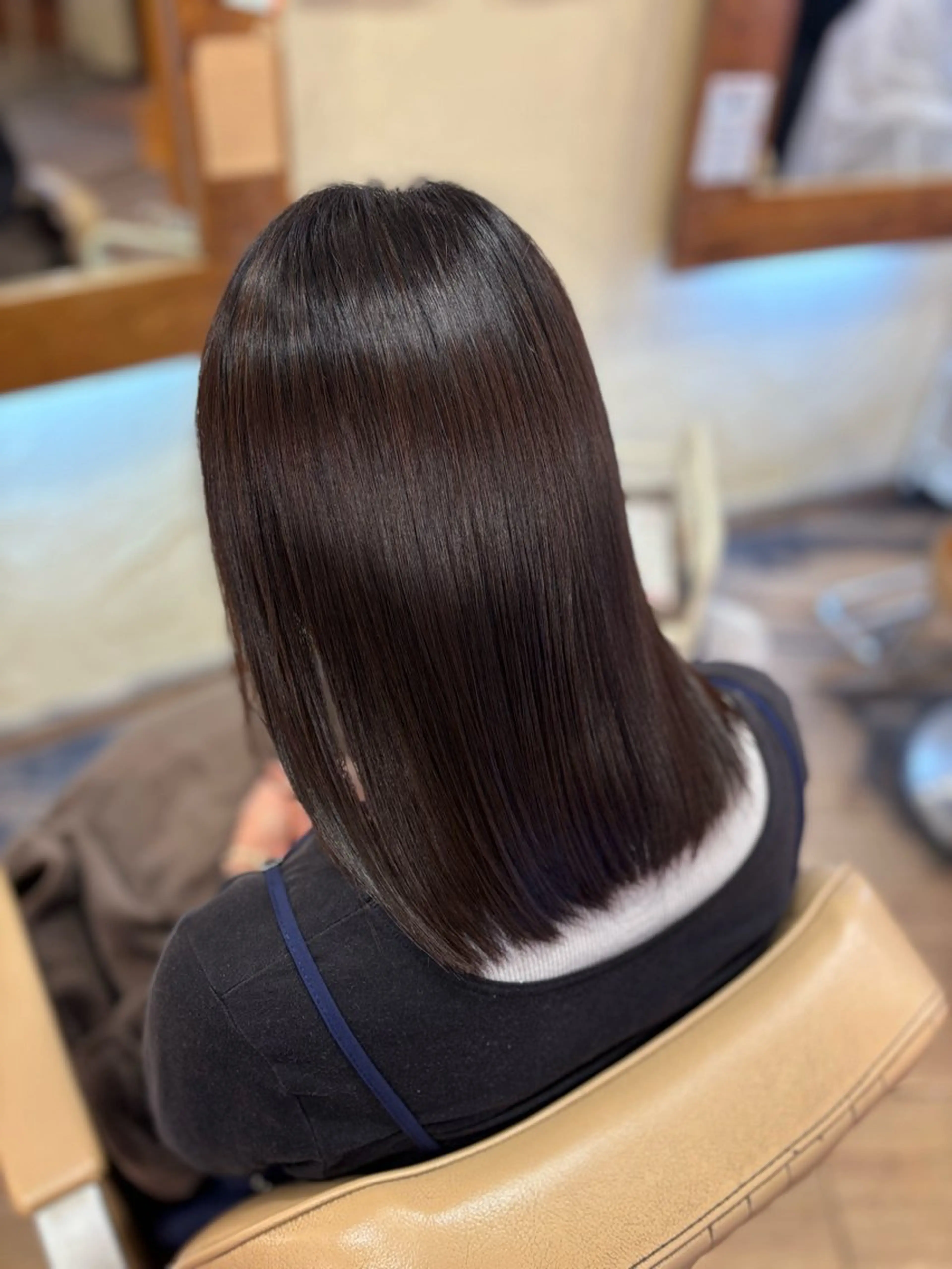 セミロング カット トリートメント ヘアセット 柘植 雅大のヘアスタイル