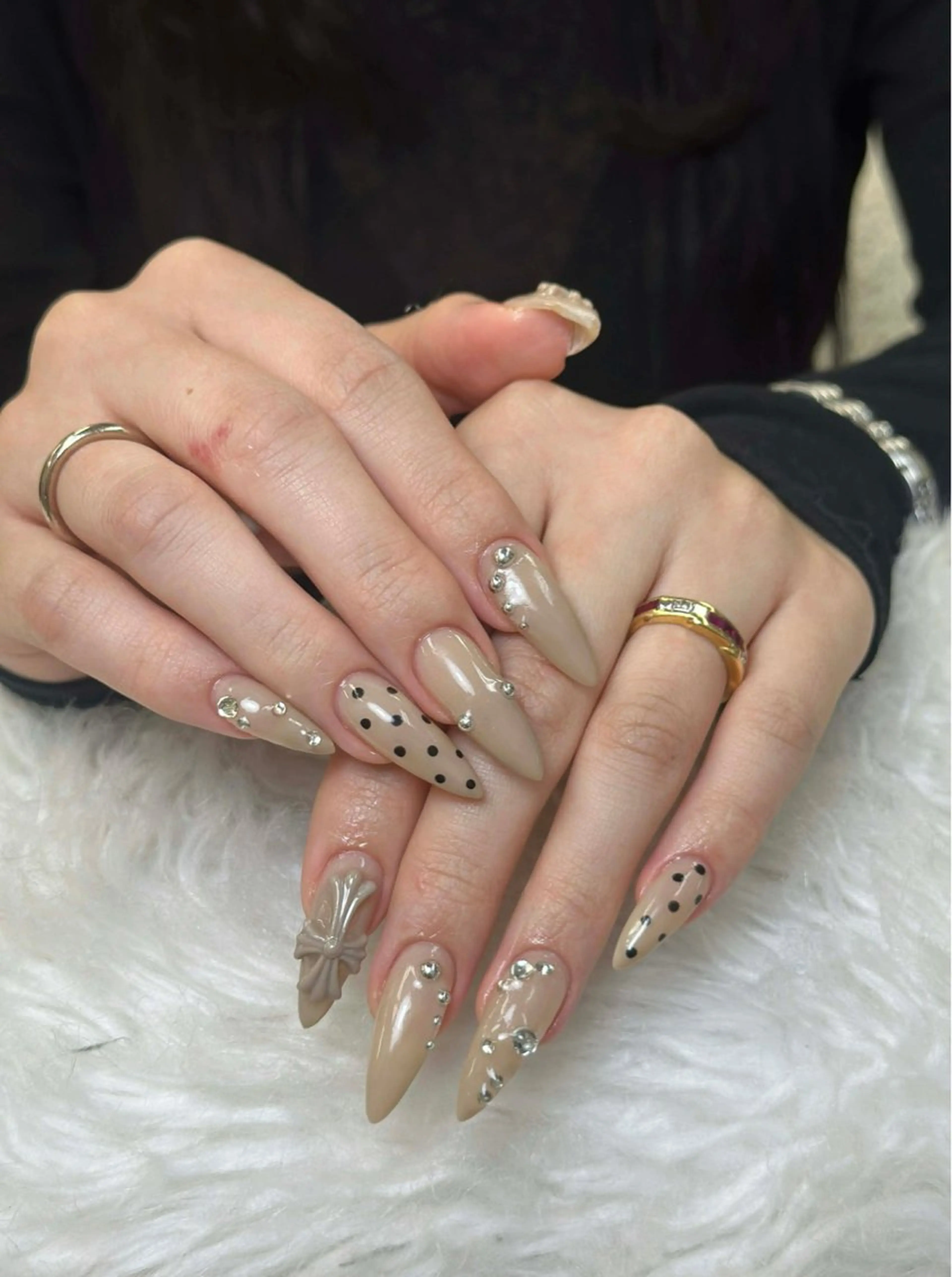 ネイル フレンチネイル ジェルネイル ガーリー 韓国ネイル ロングネイル ハンドネイル NieNail Nezukoのネイルデザイン