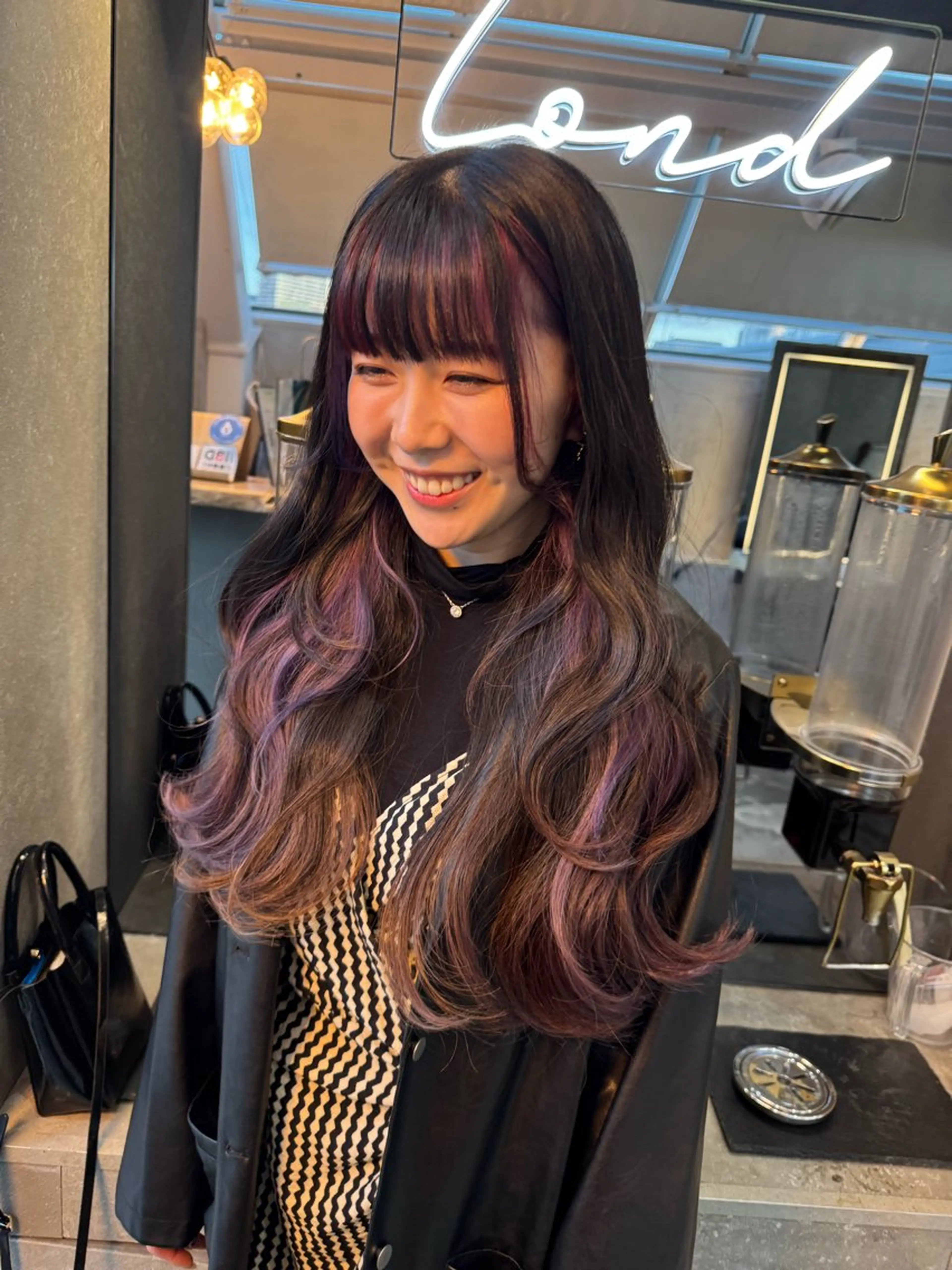 ロング カラー カット ヘアカラー トリートメント 韓国レイヤー/髪質 改善🎀ちなみのヘアスタイル