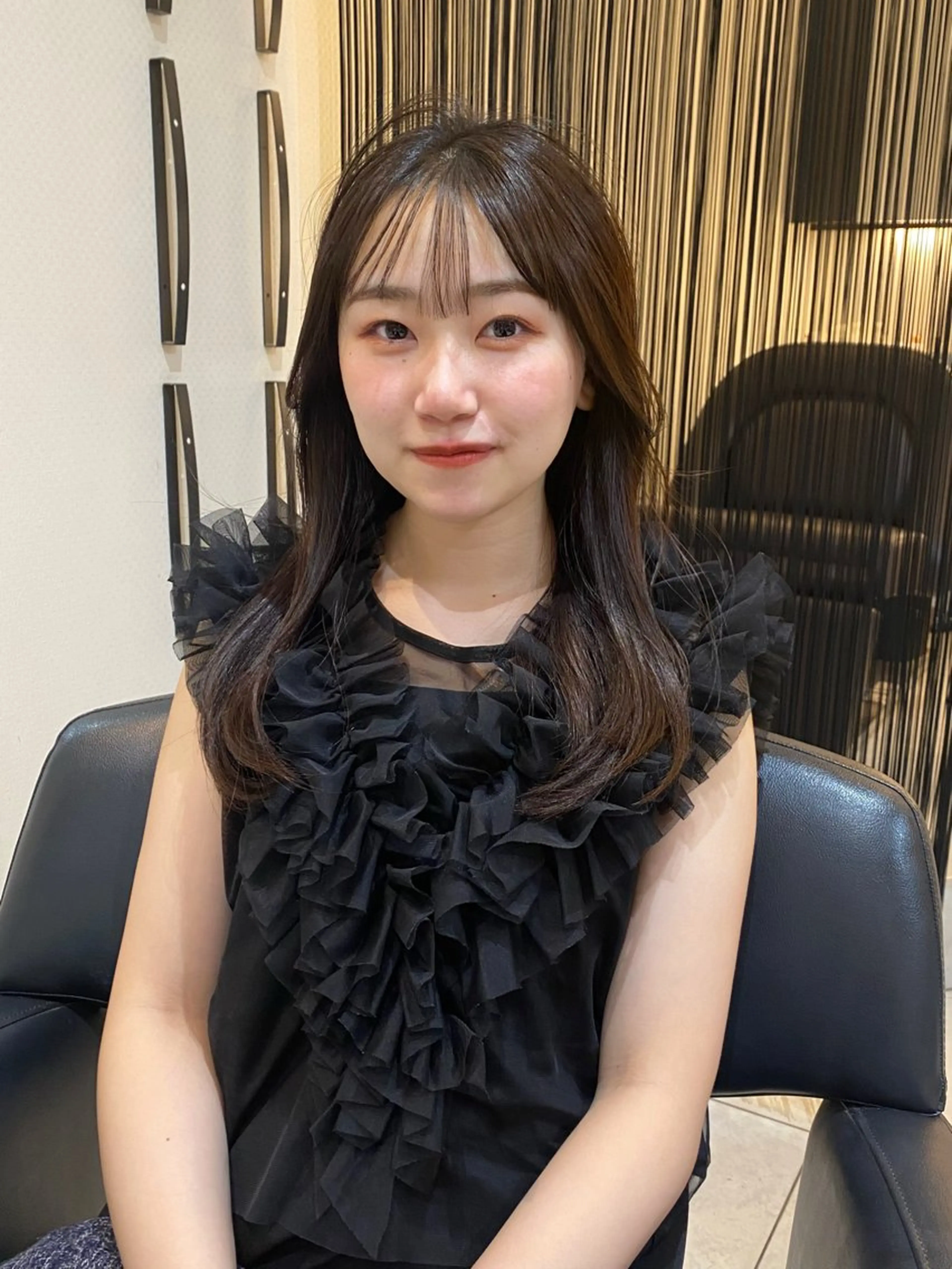 セミロング カラー パーマ ストレートパーマ カット ヘアカラー 縮毛矯正 トリートメント mai / linoah˚✧のヘアスタイル