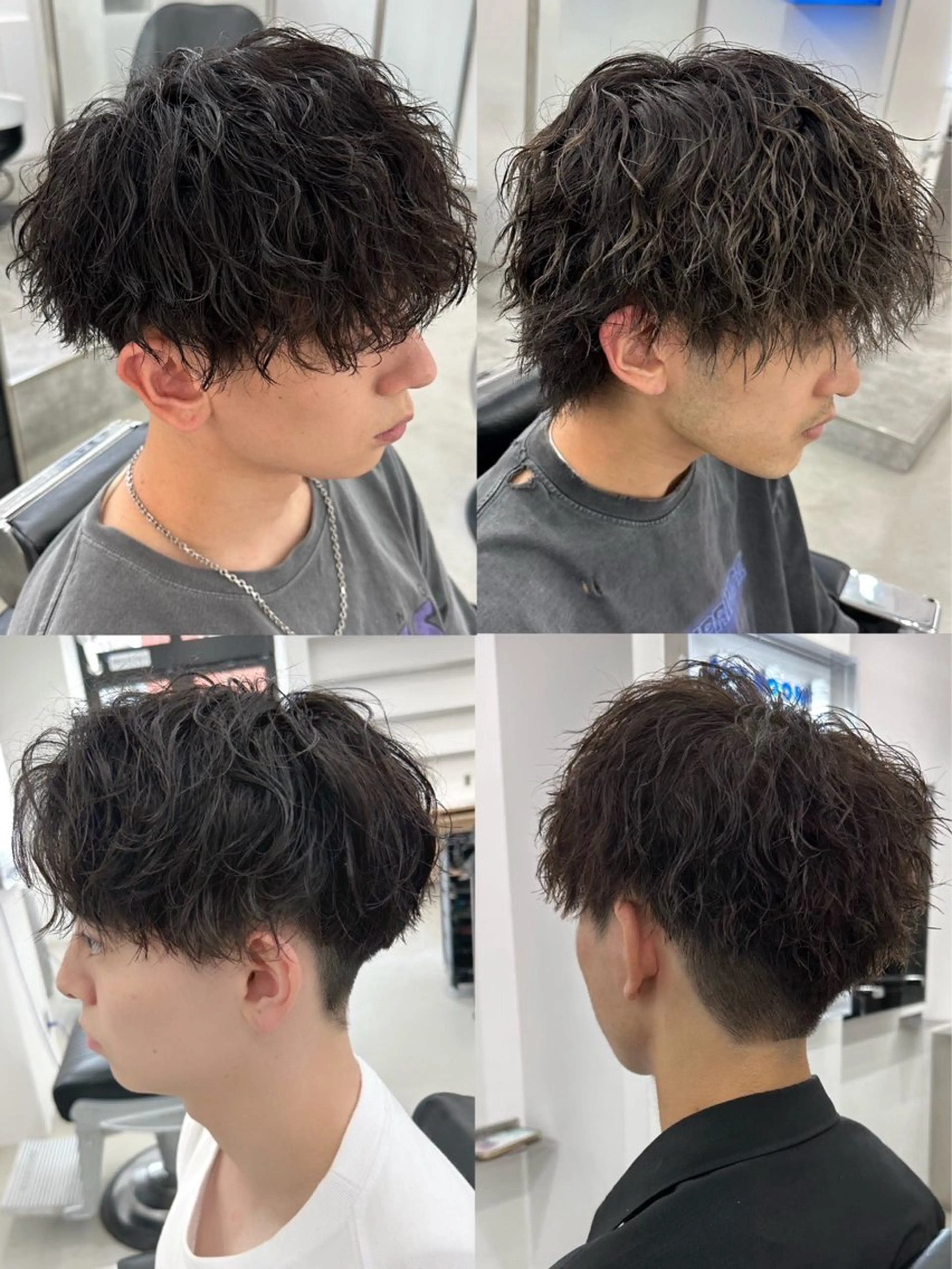 ショート パーマ メンズ 亀井隆汰/メンズ専門 パーマ特化美容師のヘアスタイル