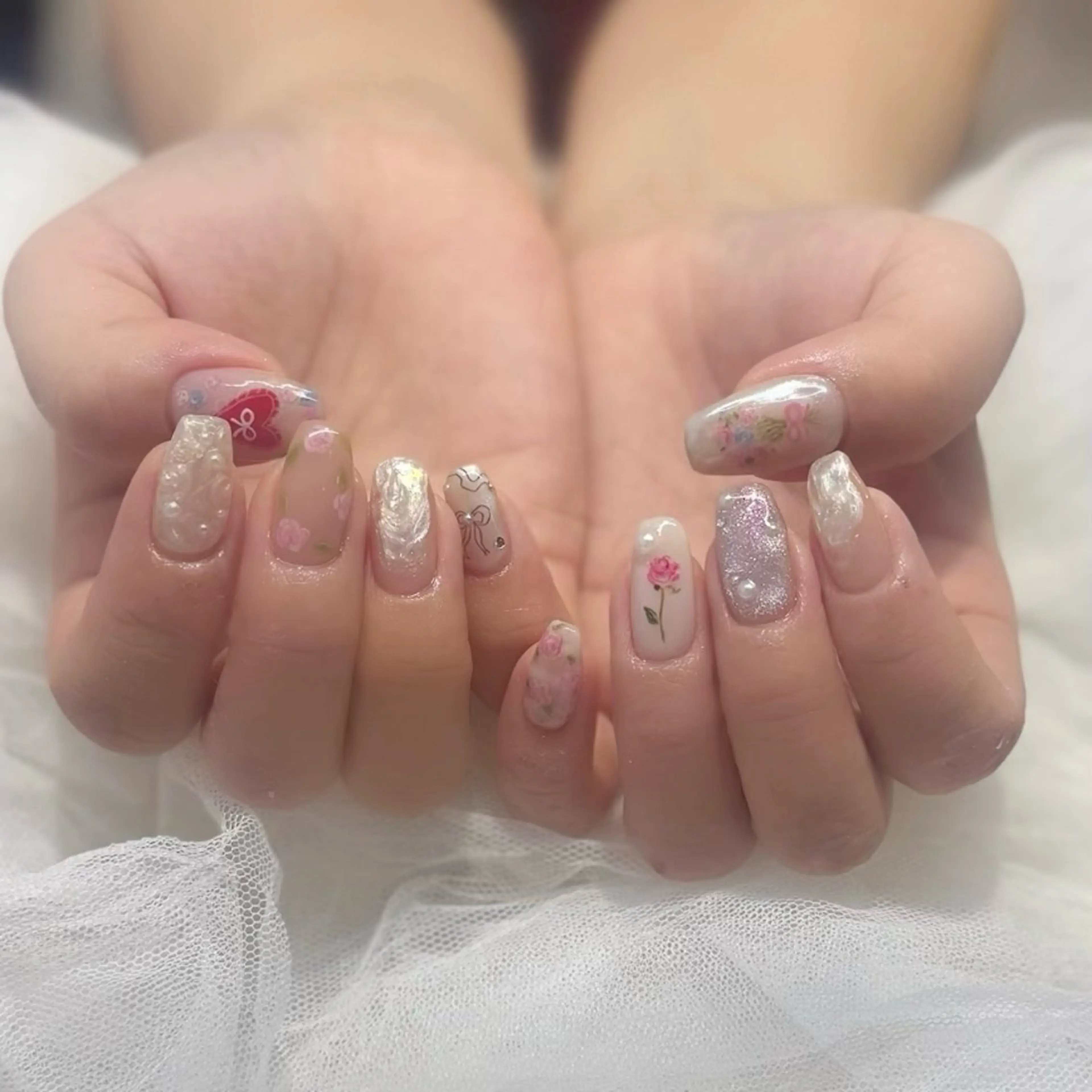 ネイル ハンドネイル 新井 ひなののネイルデザイン