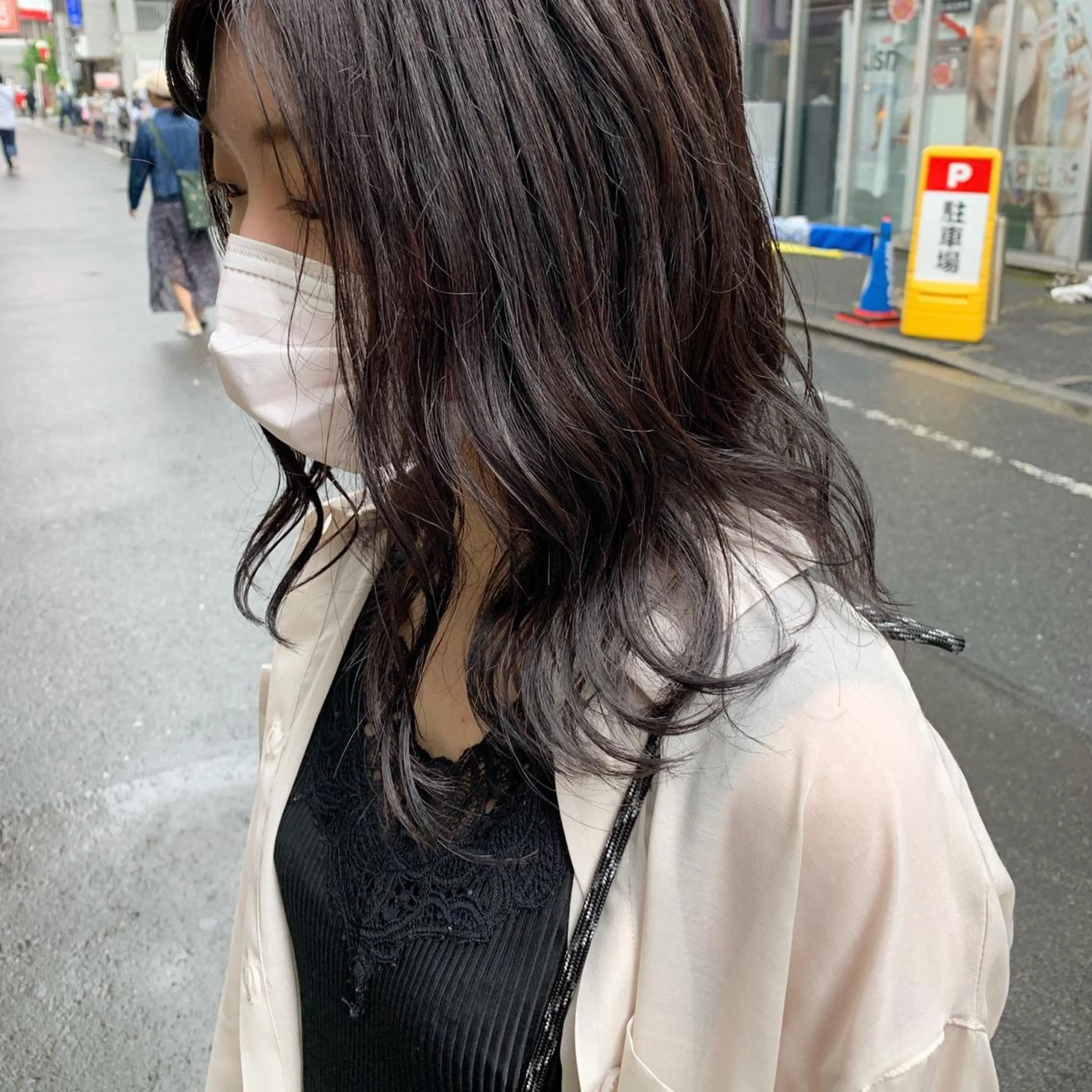 セミロング カラー ヘアアレンジ 🫧透明感カラー/ ボブ/小笠原汐海🪽のヘアスタイル