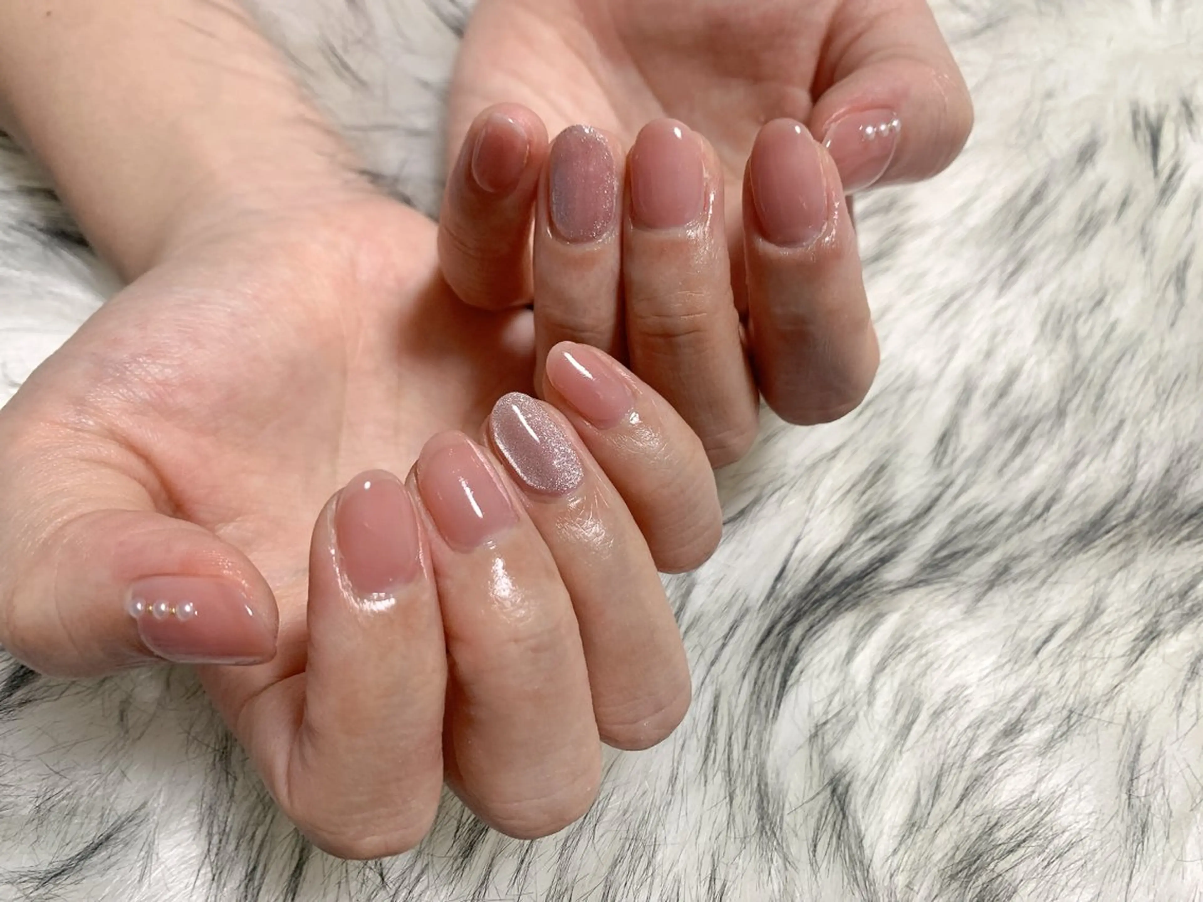 ネイル ジェルネイル 韓国ネイル メンズネイル ワンカラーネイル パラジェル kiki nail たまプラーザのネイルデザイン