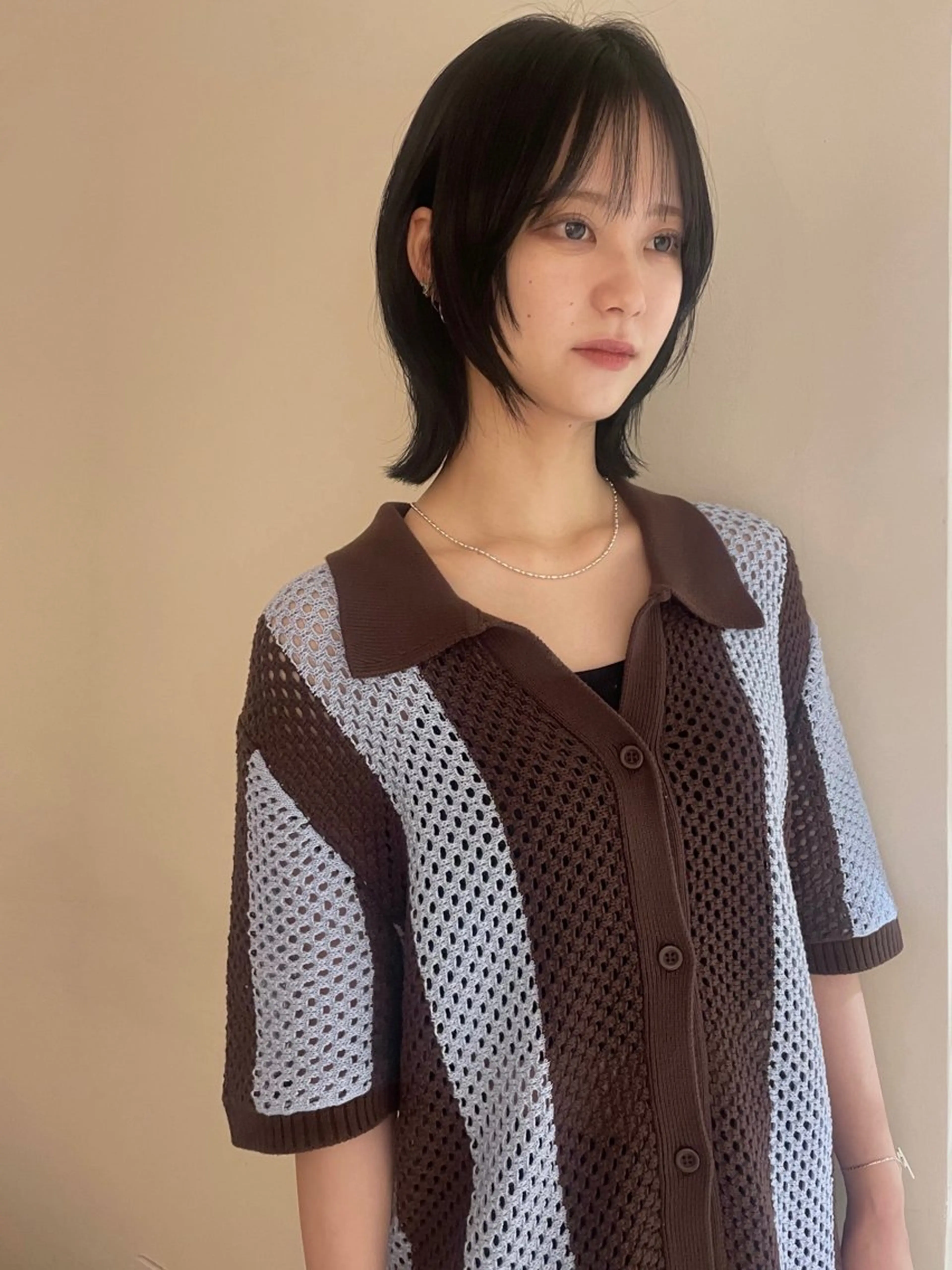 ミディアム レイヤーカット REMI／表参道 隠れ家美容室のヘアスタイル