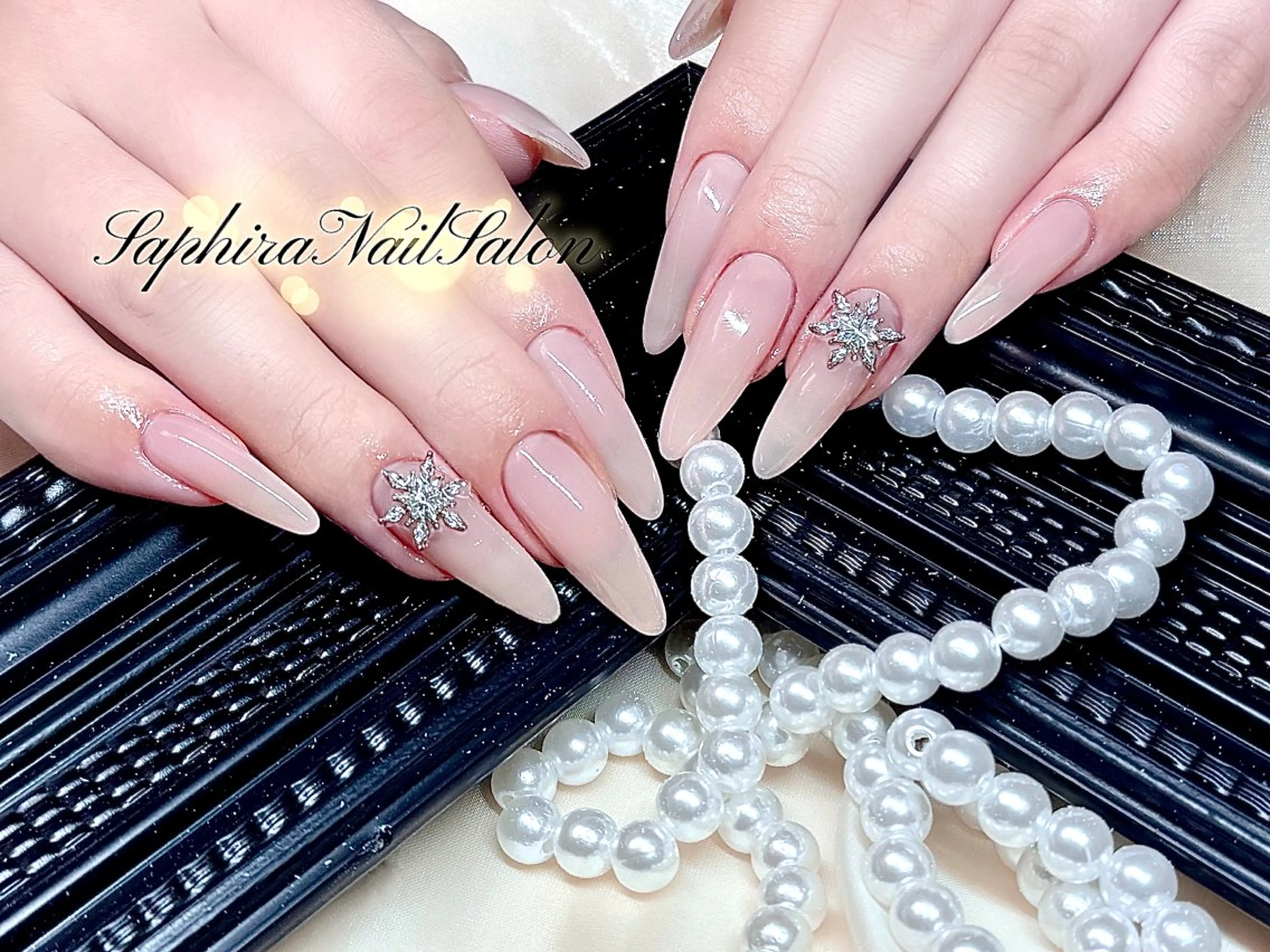 カラー ハンドネイル Saphiraネイル サロン錦糸町のネイルデザイン