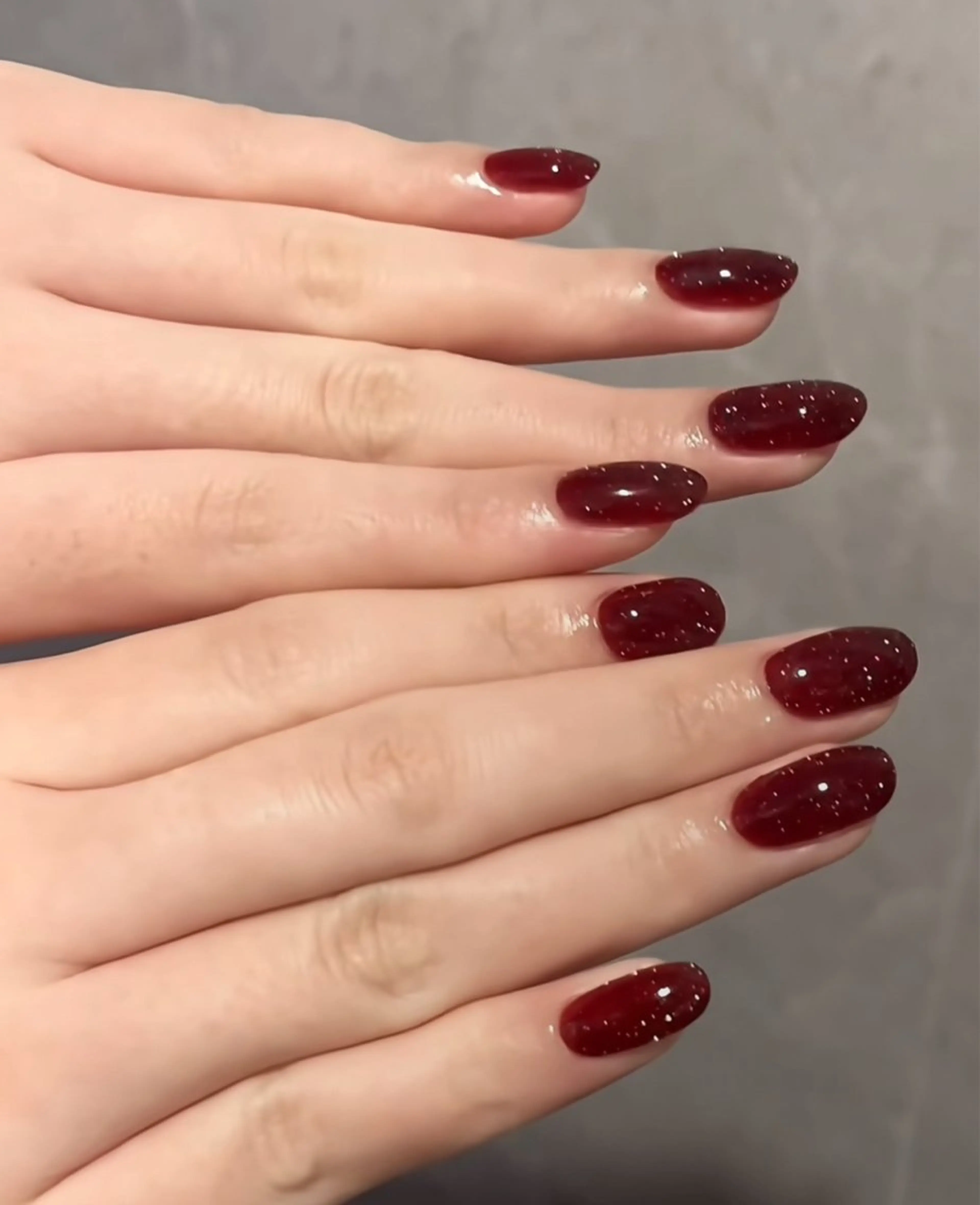 ネイル フラッシュネイル ジェルネイル 赤色 ハンドネイル Sg nailsalonのネイルデザイン
