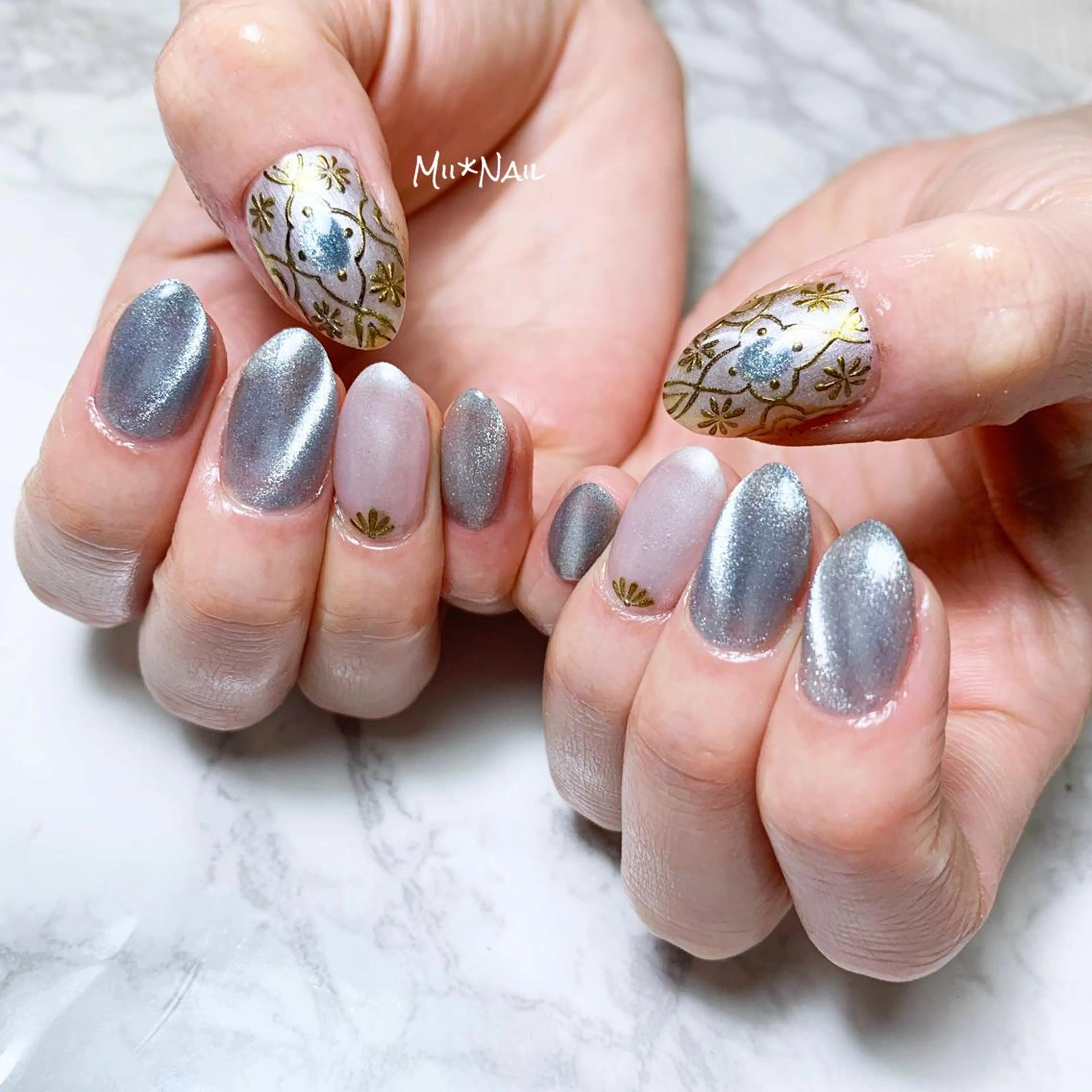 ネイル マグネットネイル MII*NAIL／ 美フォルムsalonのネイルデザイン