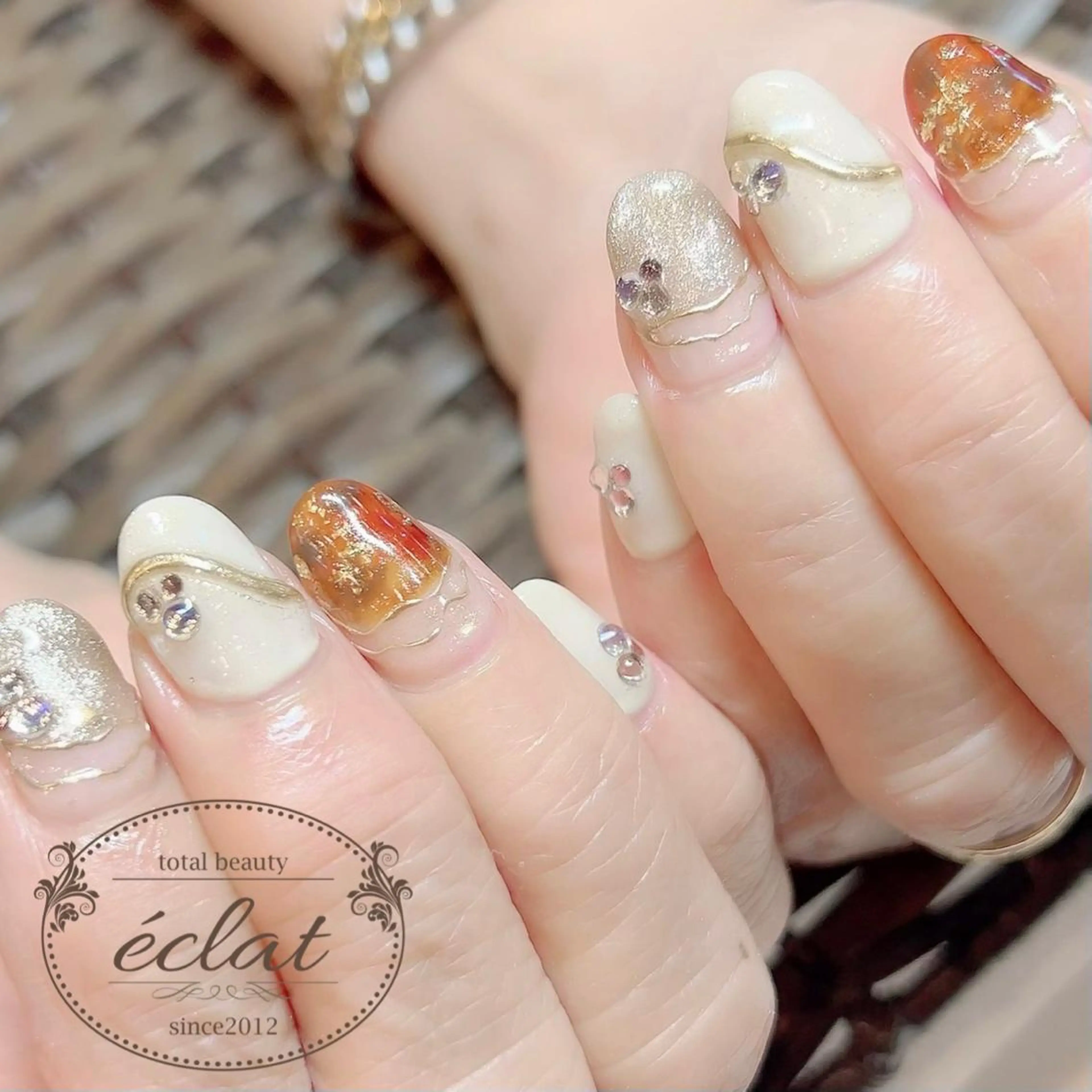 ネイル ハンドネイル センター南 eclatのネイルデザイン