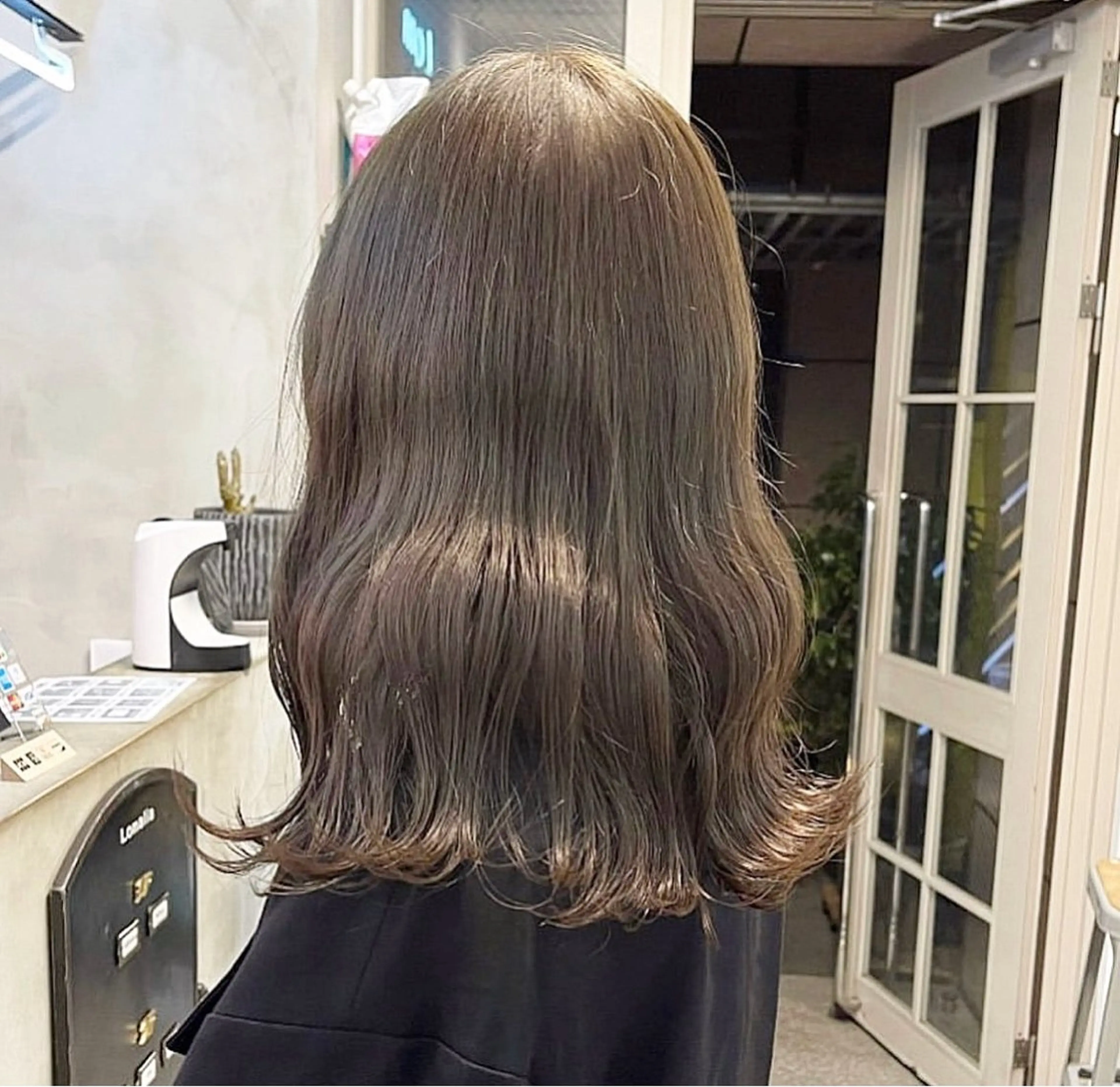 ミディアム カラー カット ヘアカラー トリートメント ヘッドスパ オリーブ/縮毛♡ Natsuno🩰のヘアスタイル