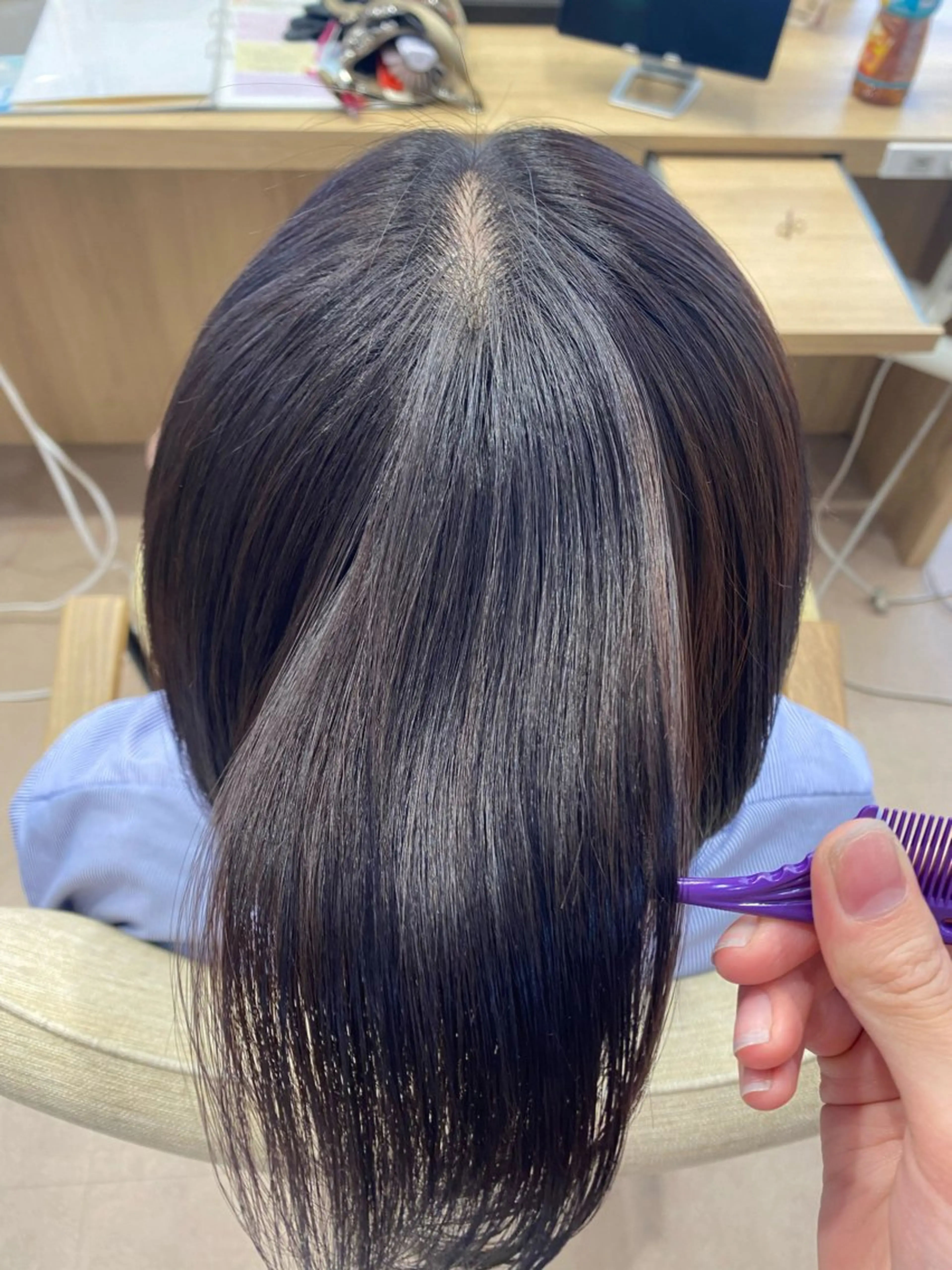 カット 縮毛矯正 ハイトーン/推しカラ ー⛓💜ゆららのヘアスタイル