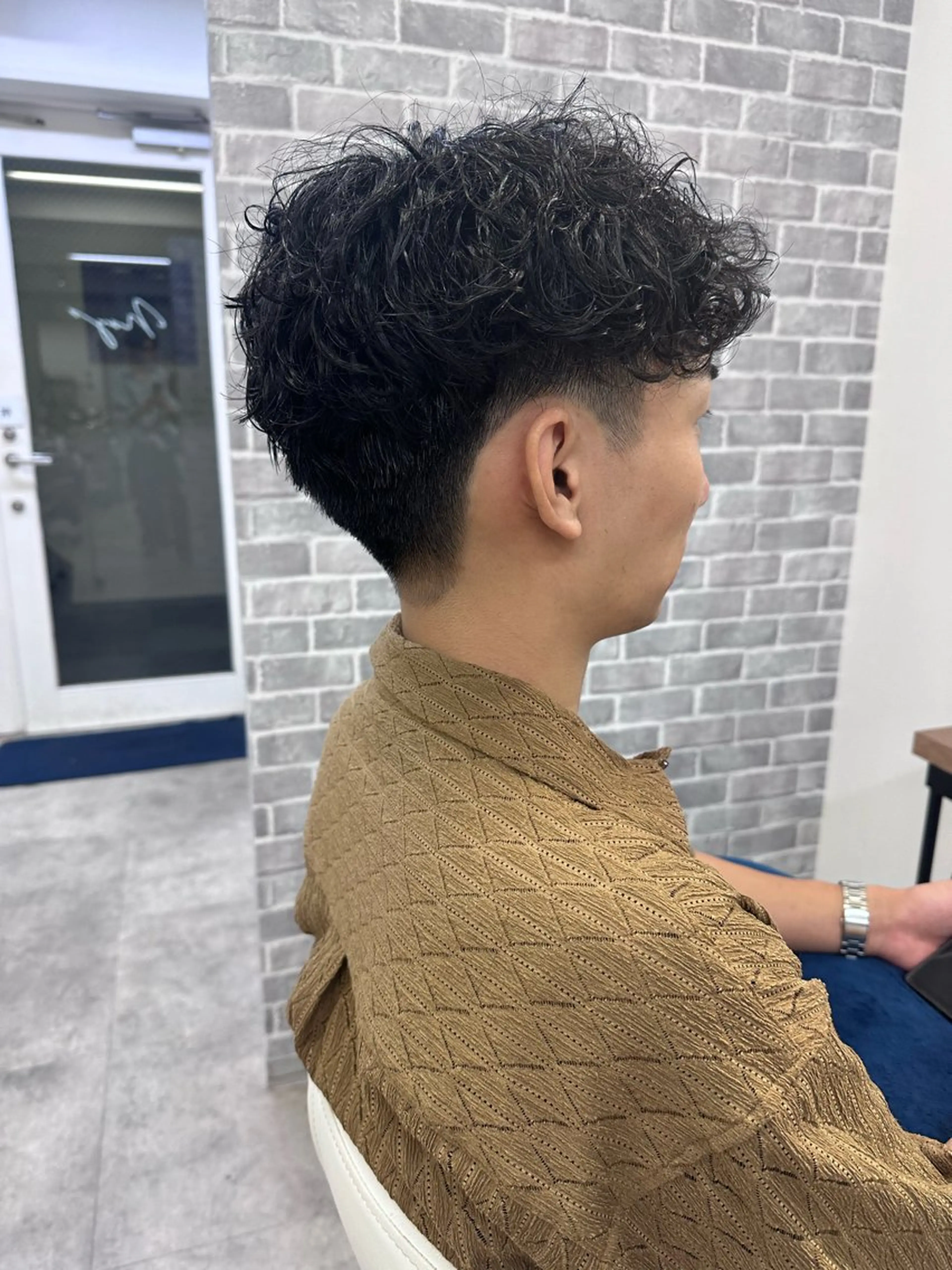 パーマ メンズ メンズパーマ ボブ カット パーマ トリートメント Noyヨシモト ヒロトのヘアスタイル