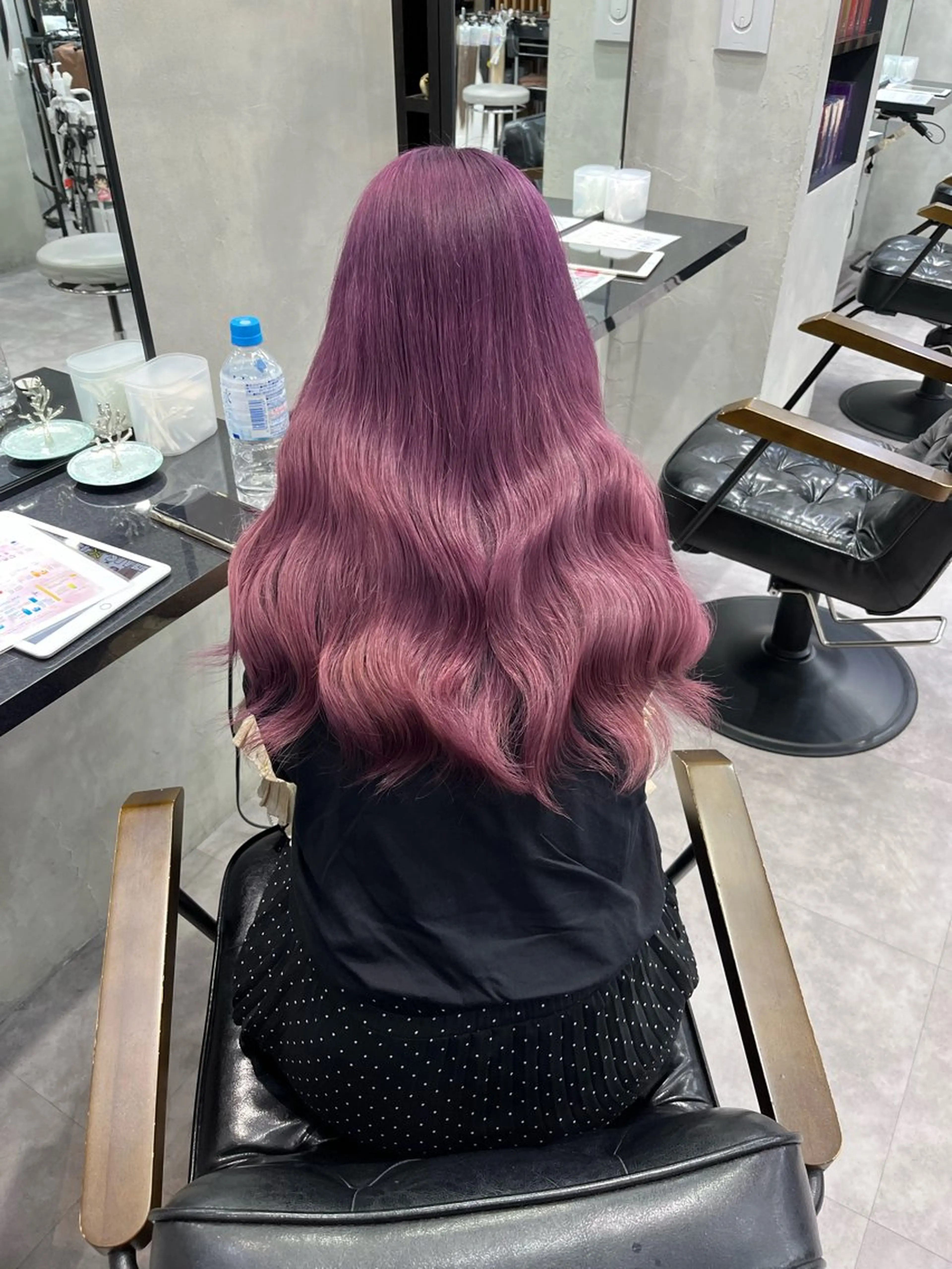 セミロング 濱川響太レディース カットモデルのヘアスタイル