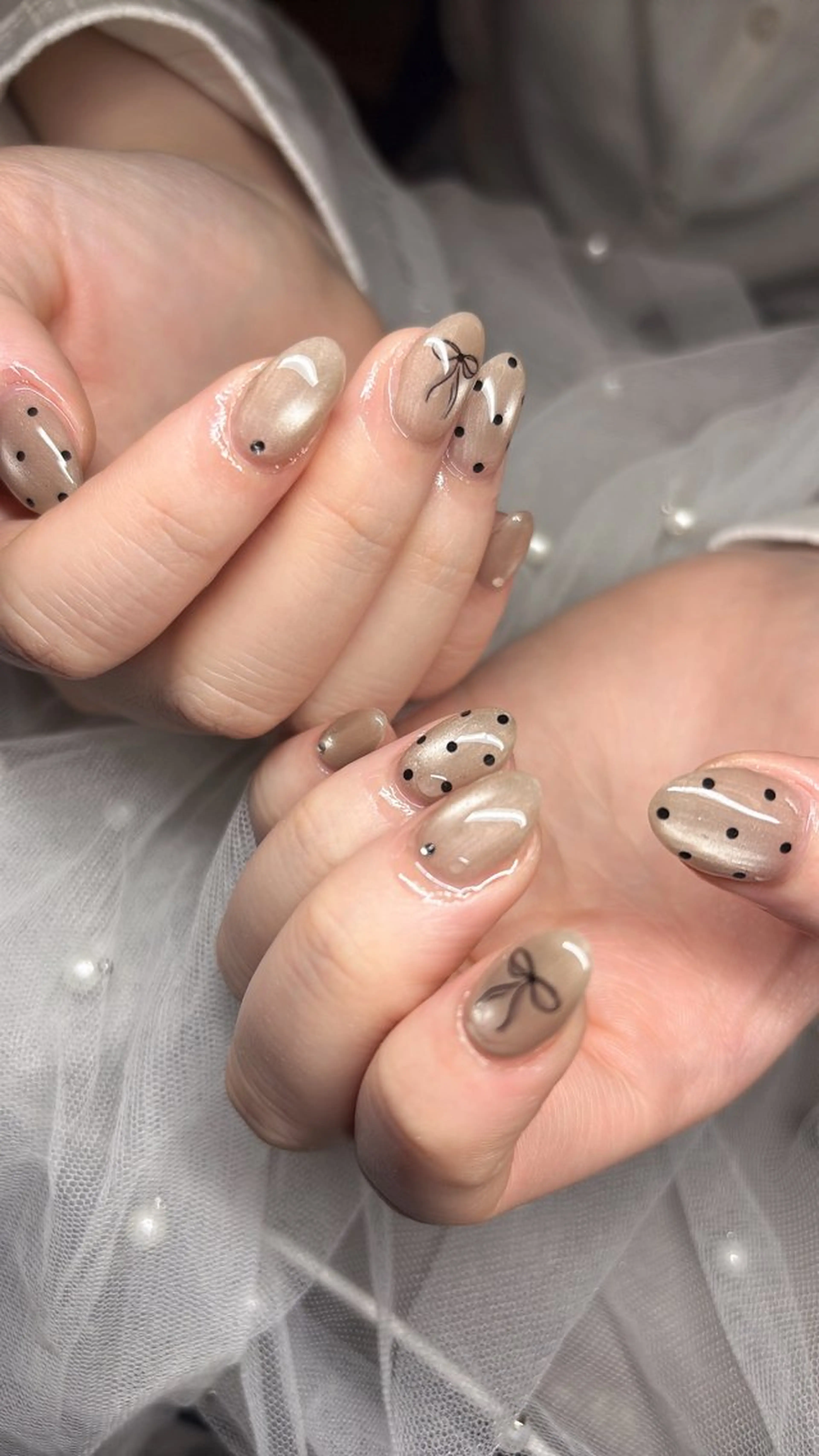 ネイル ドット 持ち込み ハンドネイル happiness nailのネイルデザイン