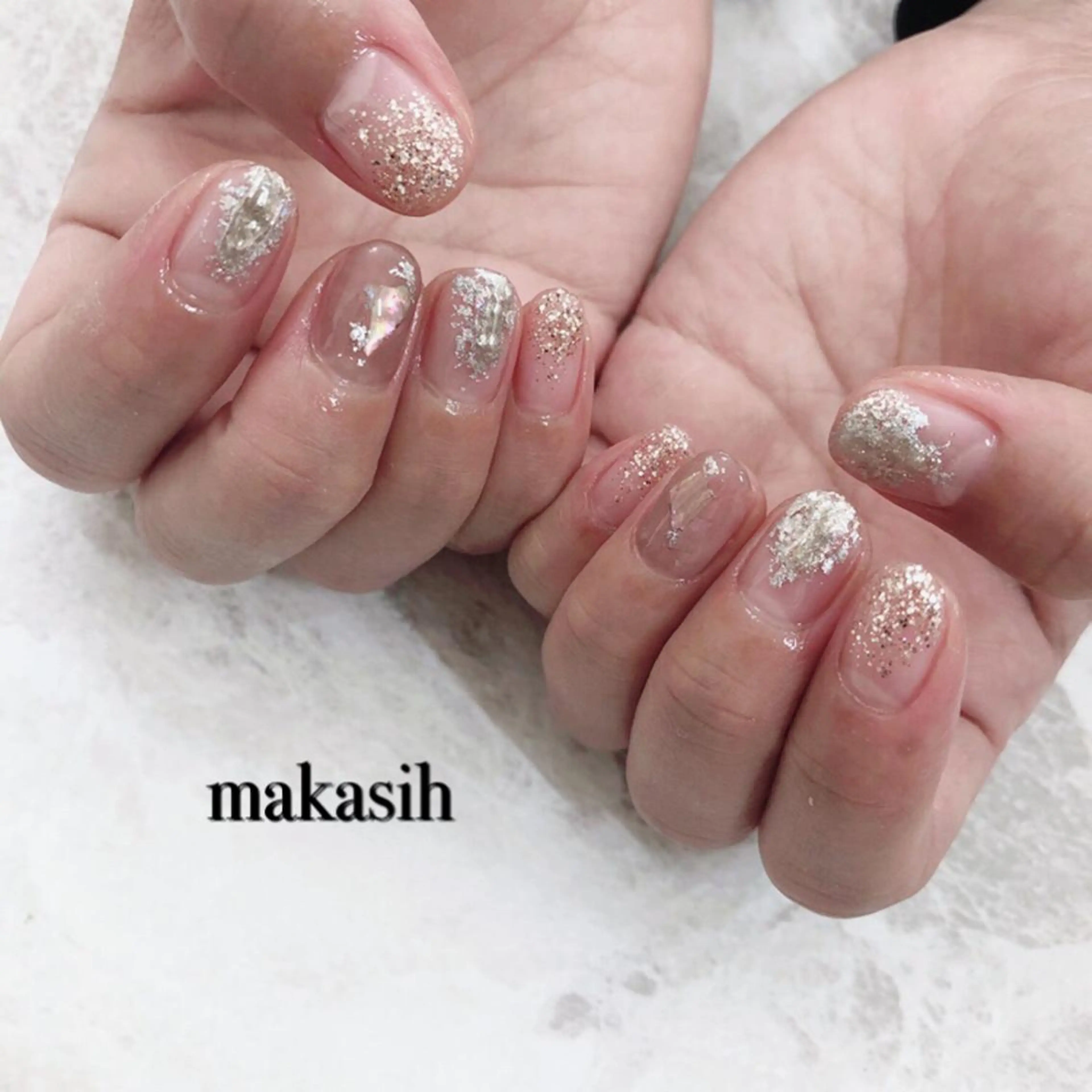 ネイル キラキラネイル ミラーネイル 濱田 美菜子のエステ・リラクイメージ