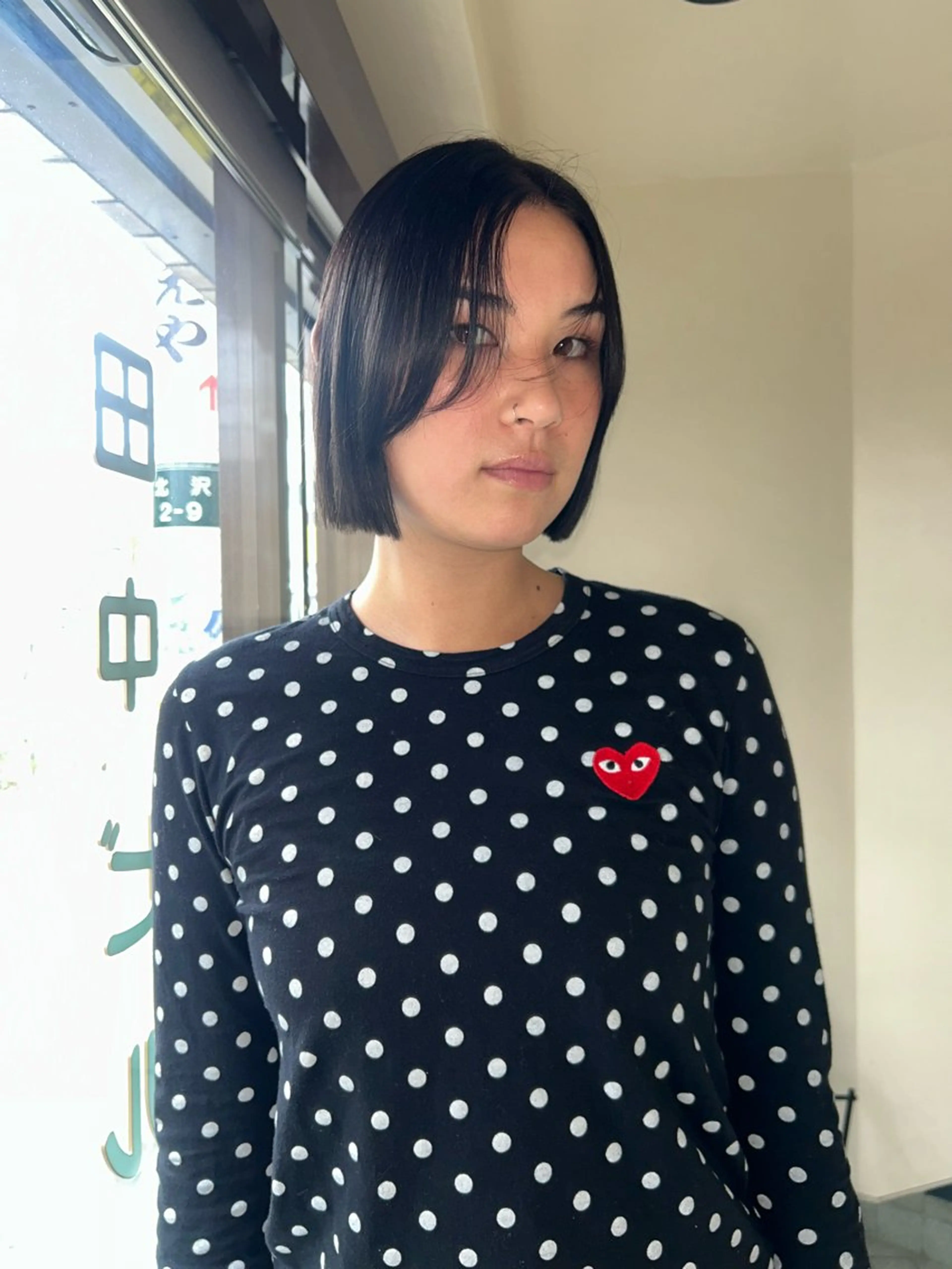 ショート カラー 切りっぱなしボブ ボブ カット ヘアカラー トリートメント ☕️結【suii.】 ボブ/ヘアセット☕️のヘアスタイル