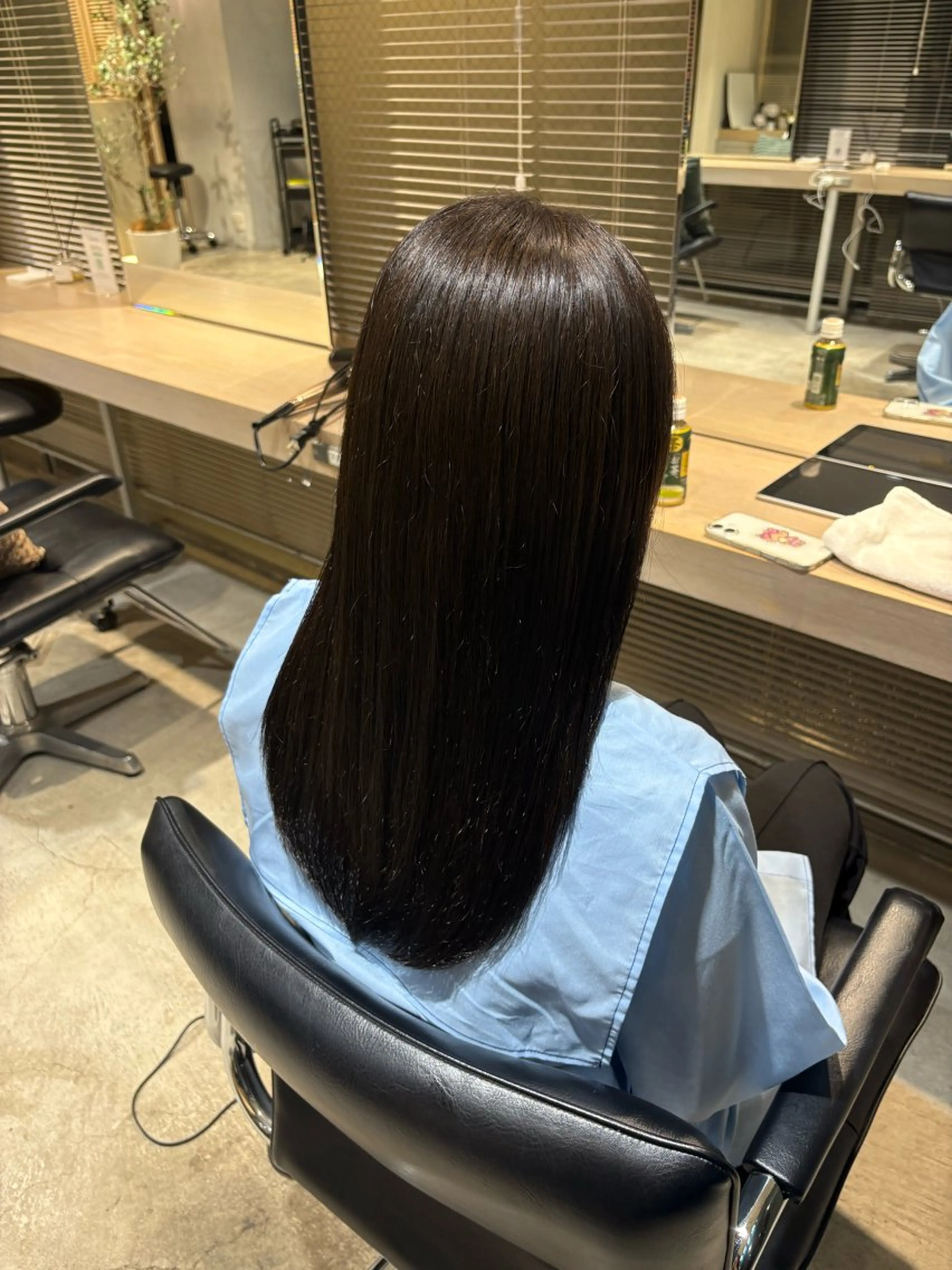 ロング パーマ ストレートパーマ 縮毛矯正 SHEA /縮毛矯正 イソダハルカのヘアスタイル