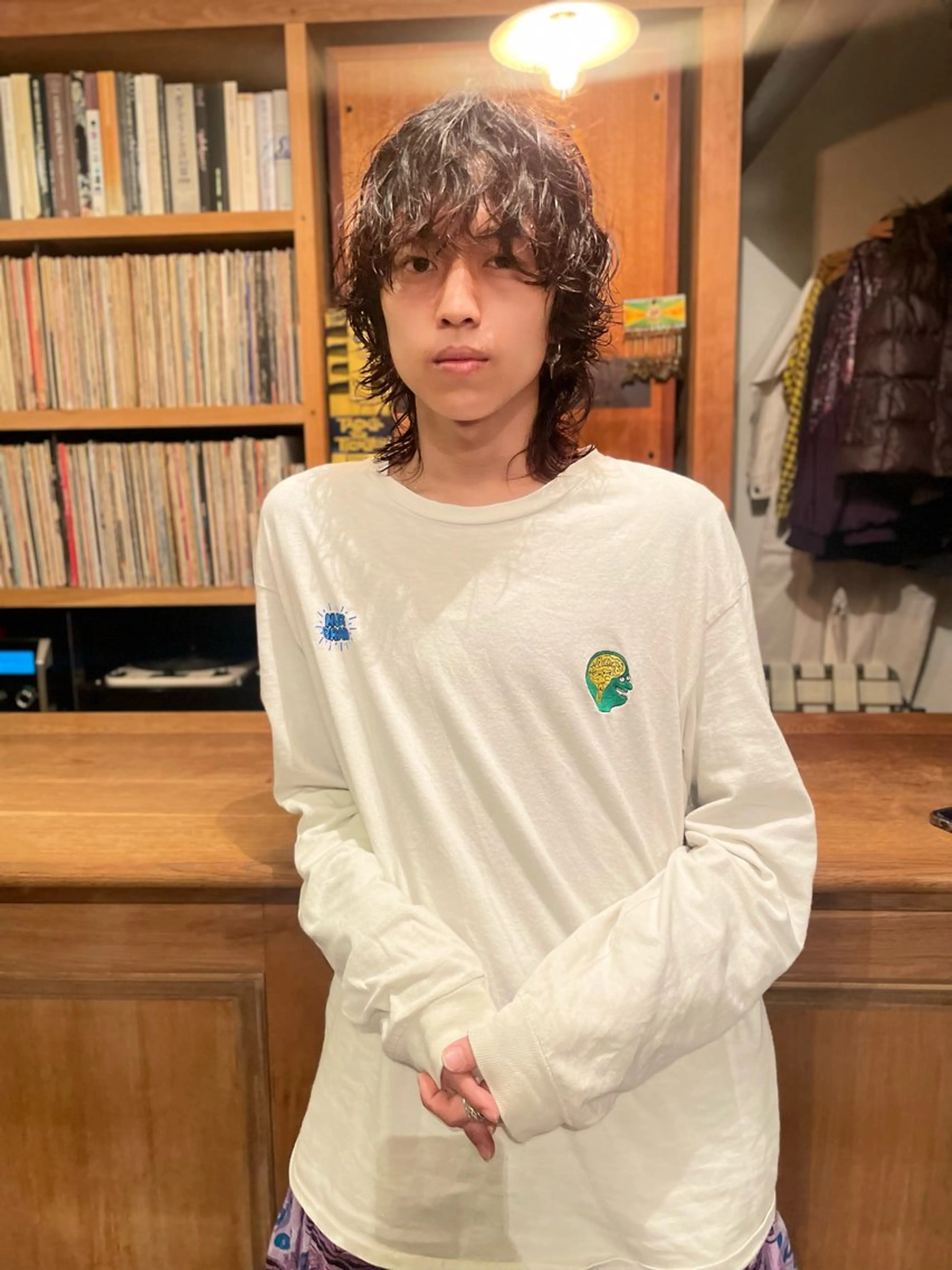 ショート パーマ メンズ 篠江 廉のヘアスタイル