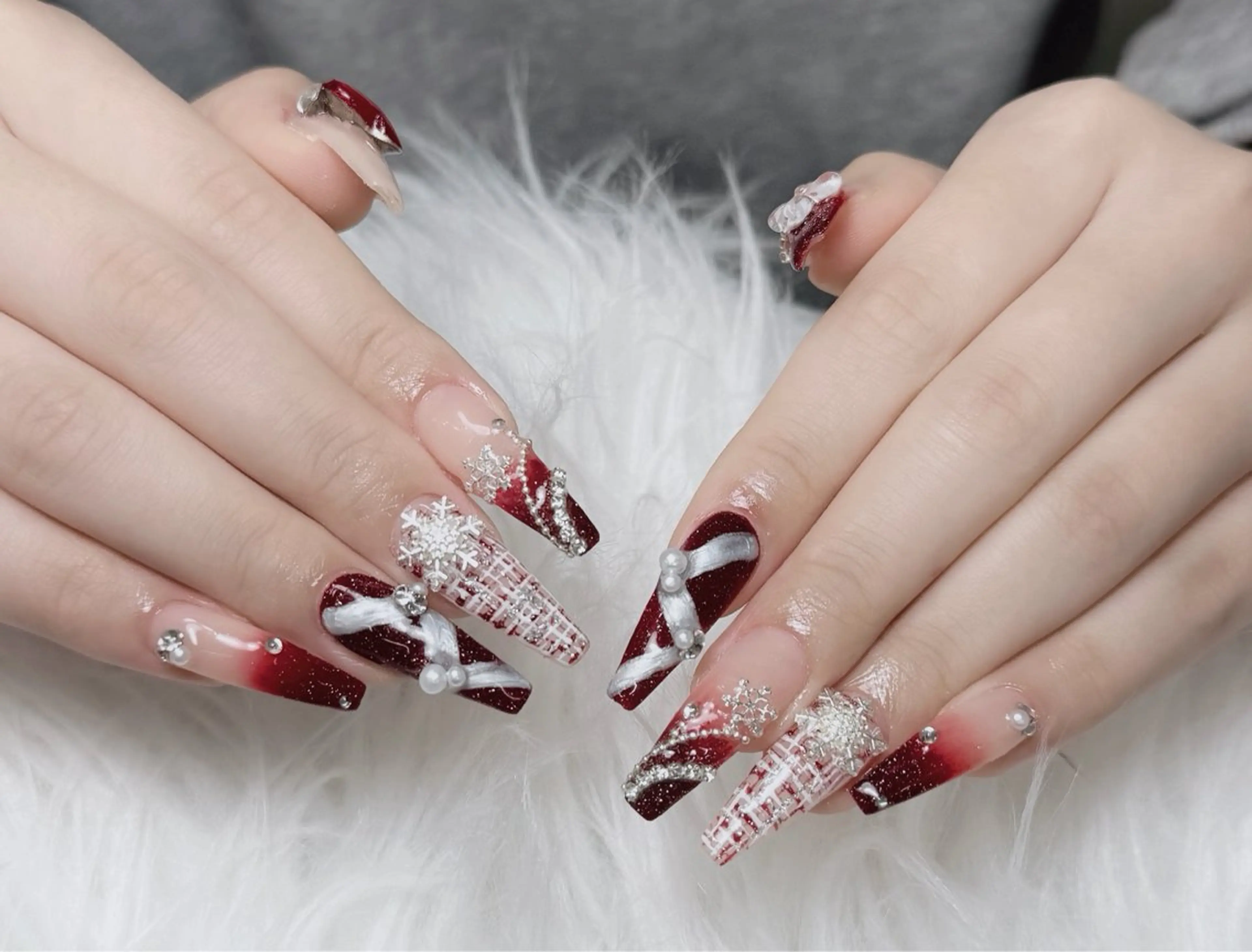 ネイル アートネイル フレンチネイル ジェルネイル 韓国ネイル マグネットネイル ハンドネイル Lenie Nail Okuboのネイルデザイン