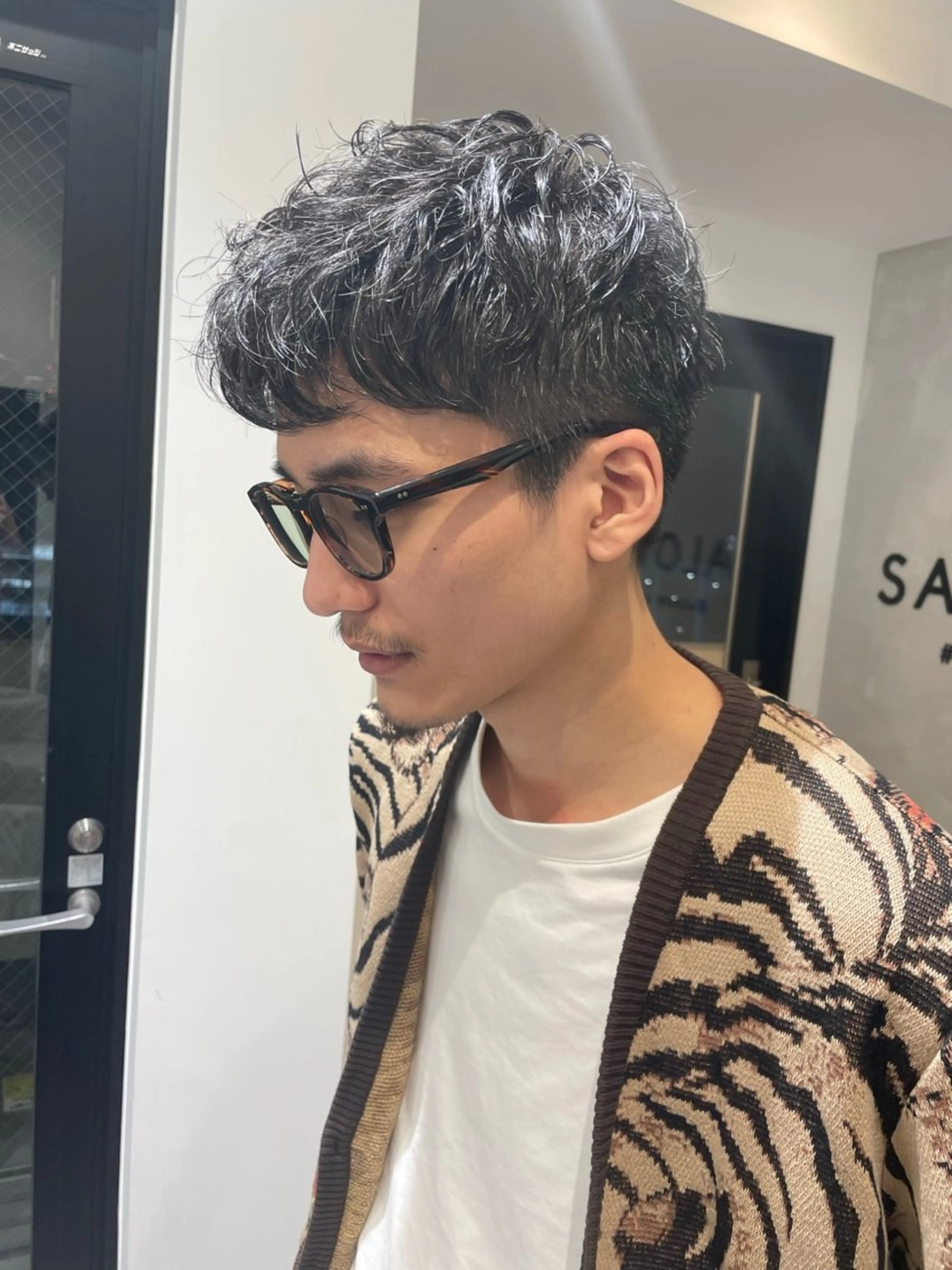 ショート パーマ メンズ カット パーマ ヘアセット メンズ特化 パーマ/オザワのヘアスタイル