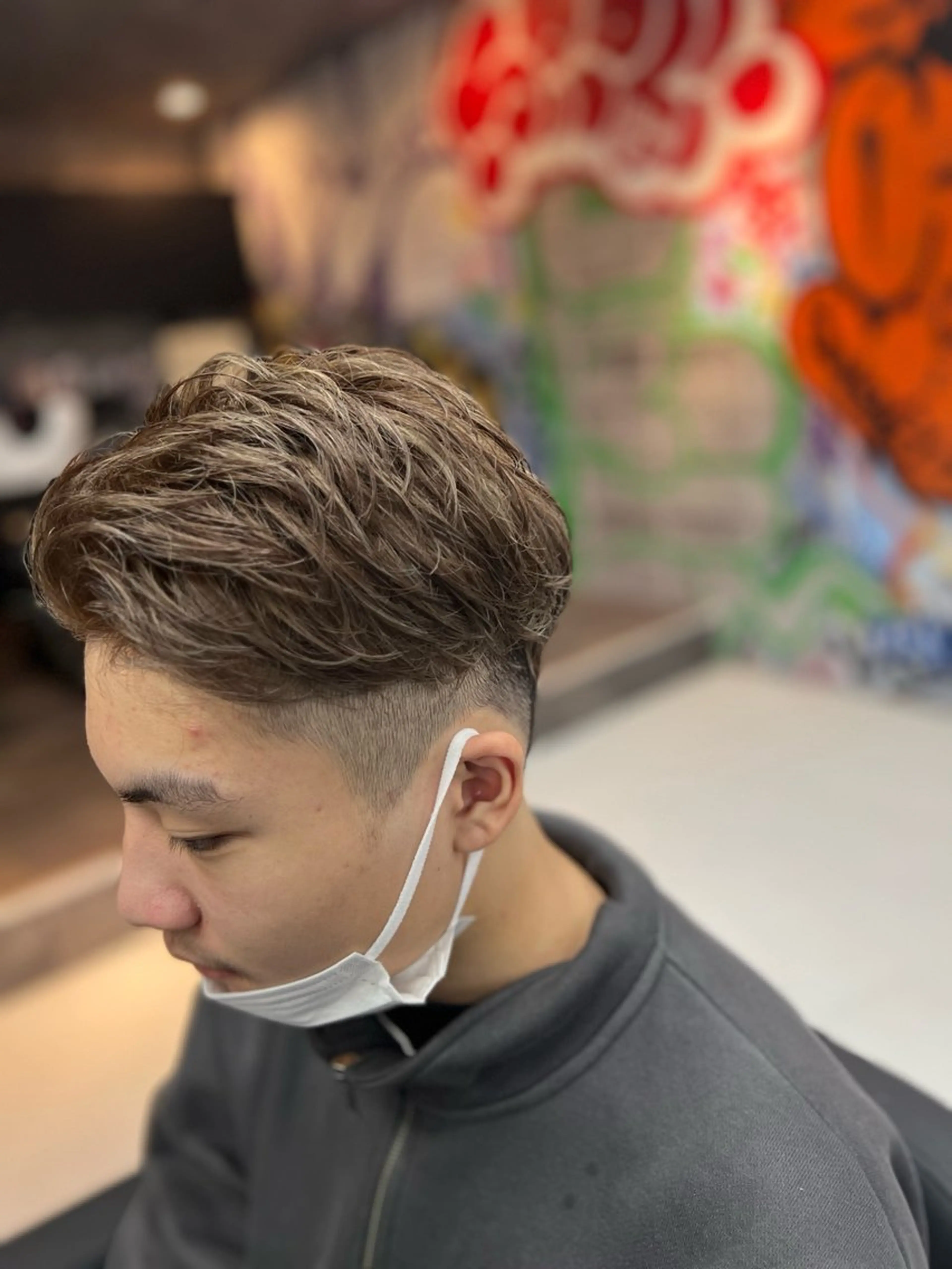 ショート カラー パーマ メンズ 錦糸町/Men's cutパーマ石川史弥のヘアスタイル