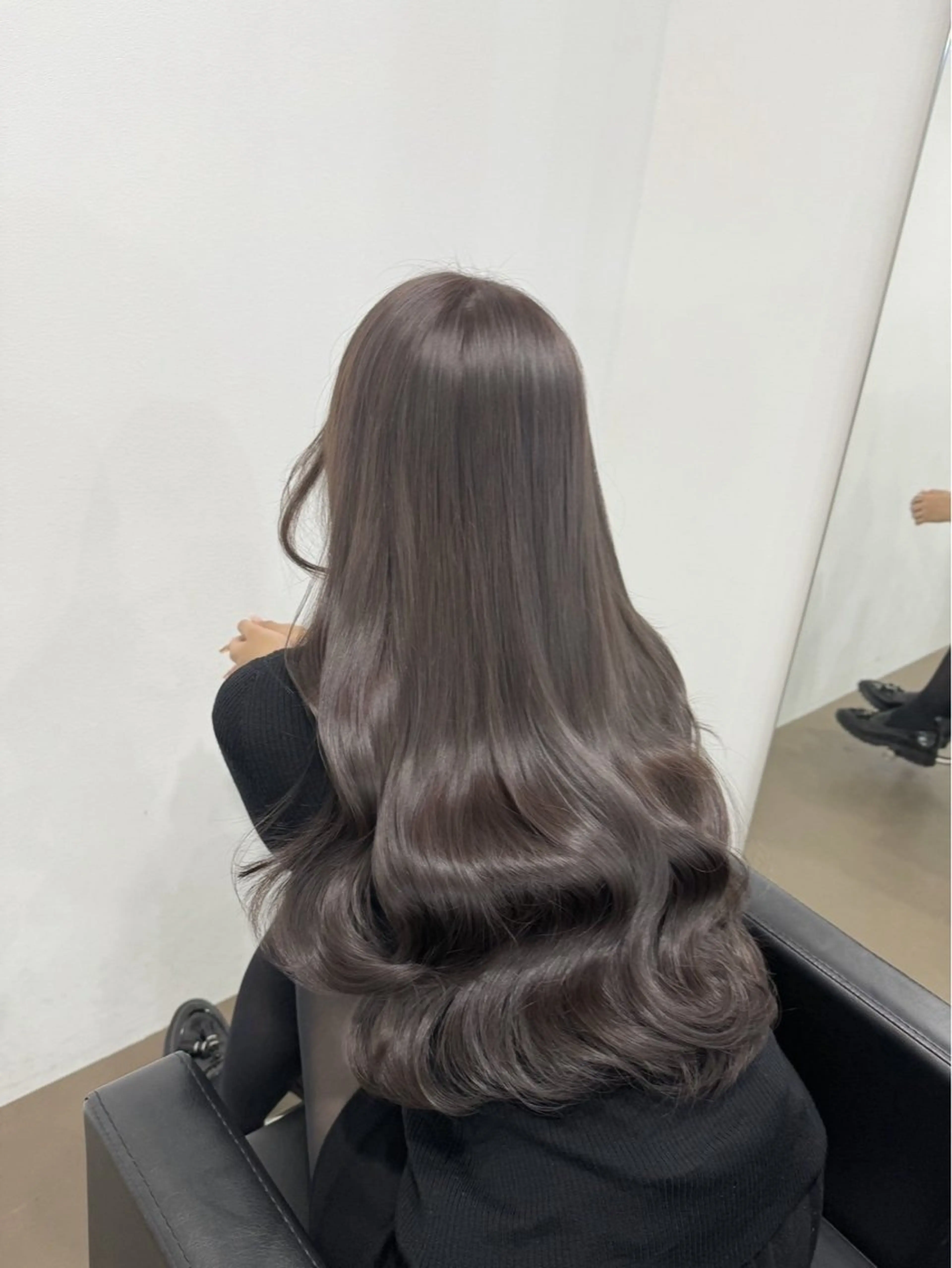 🌿【ブリーチなし】艶×透明感カラー＋トリートメントの写真