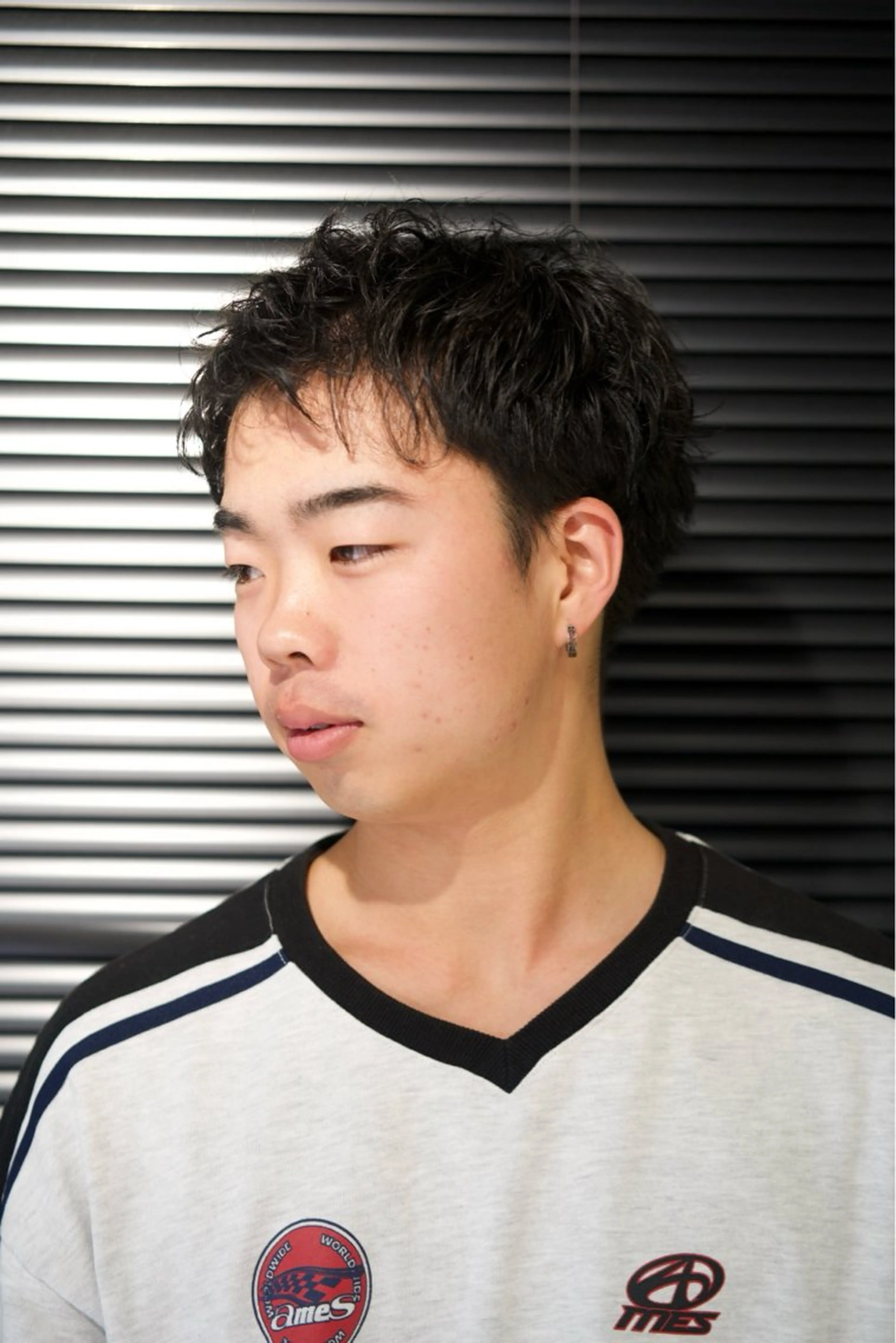 ショート パーマ メンズ メンズパーマ ショートヘア 渋谷/メンズパーマ/ ブリーチ/冨島佑太のヘアスタイル