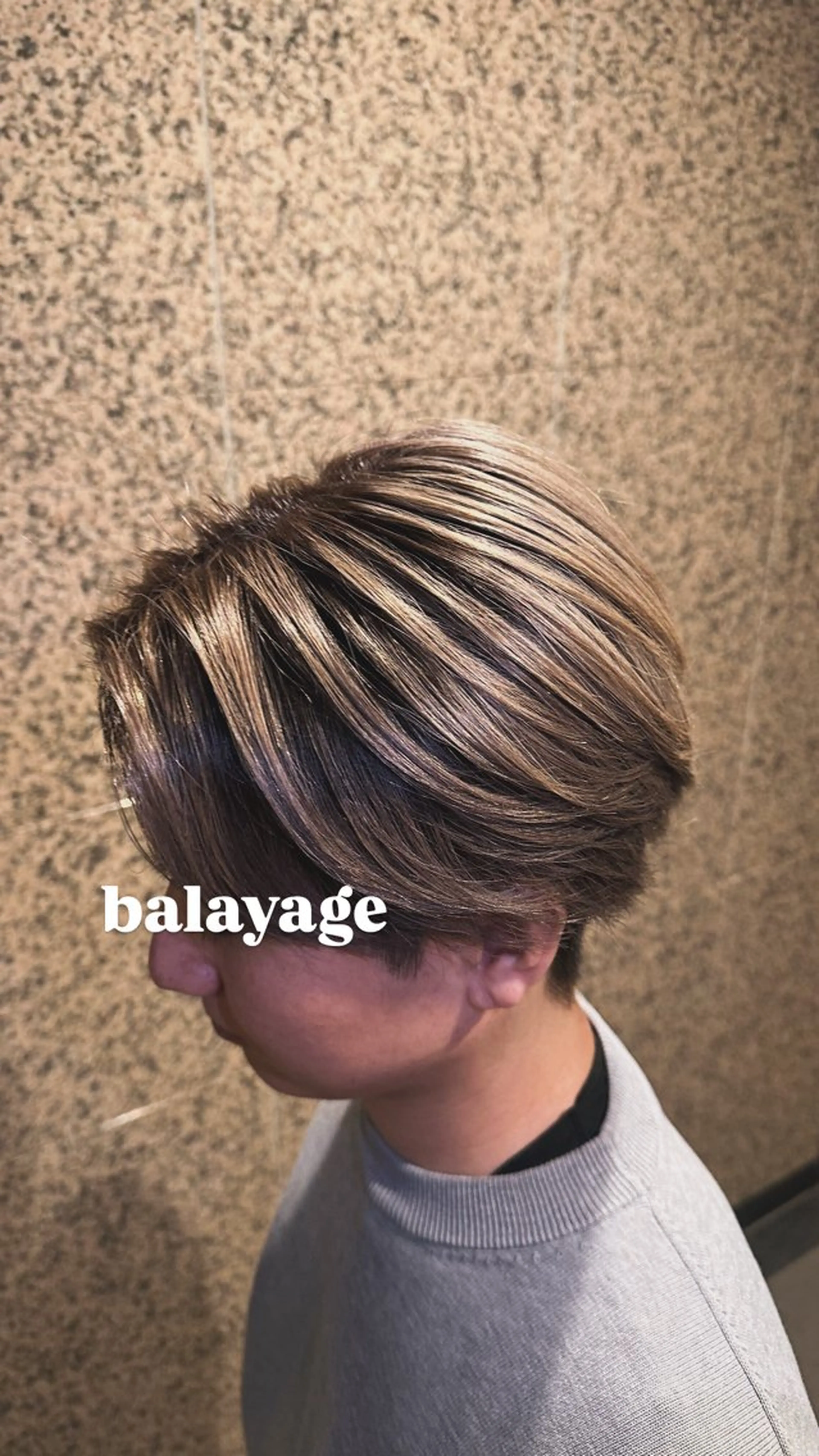 カラー メンズ 安藤 聖麻のヘアスタイル