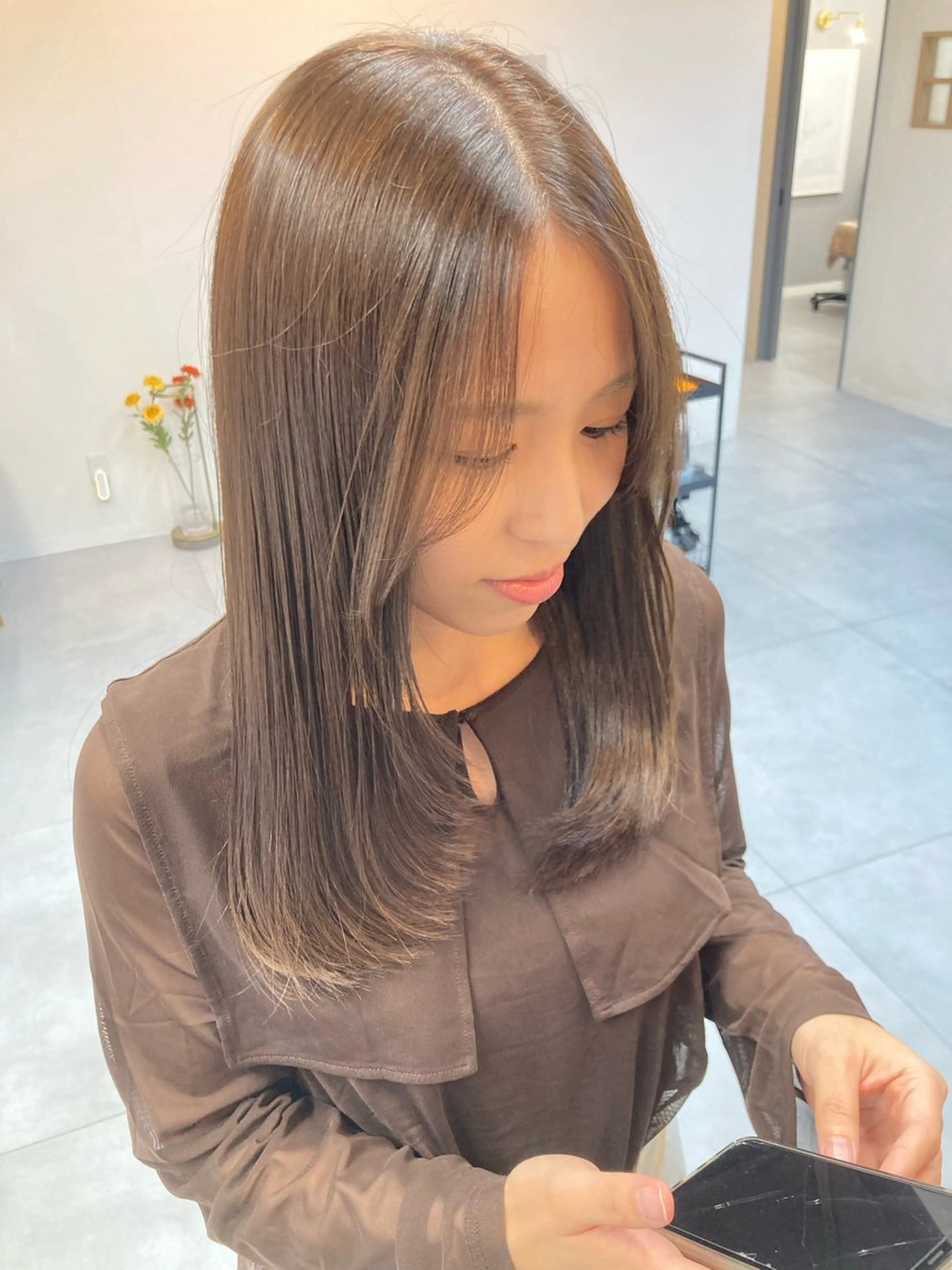 ロング レイヤーカット 三浦 寛都のヘアスタイル