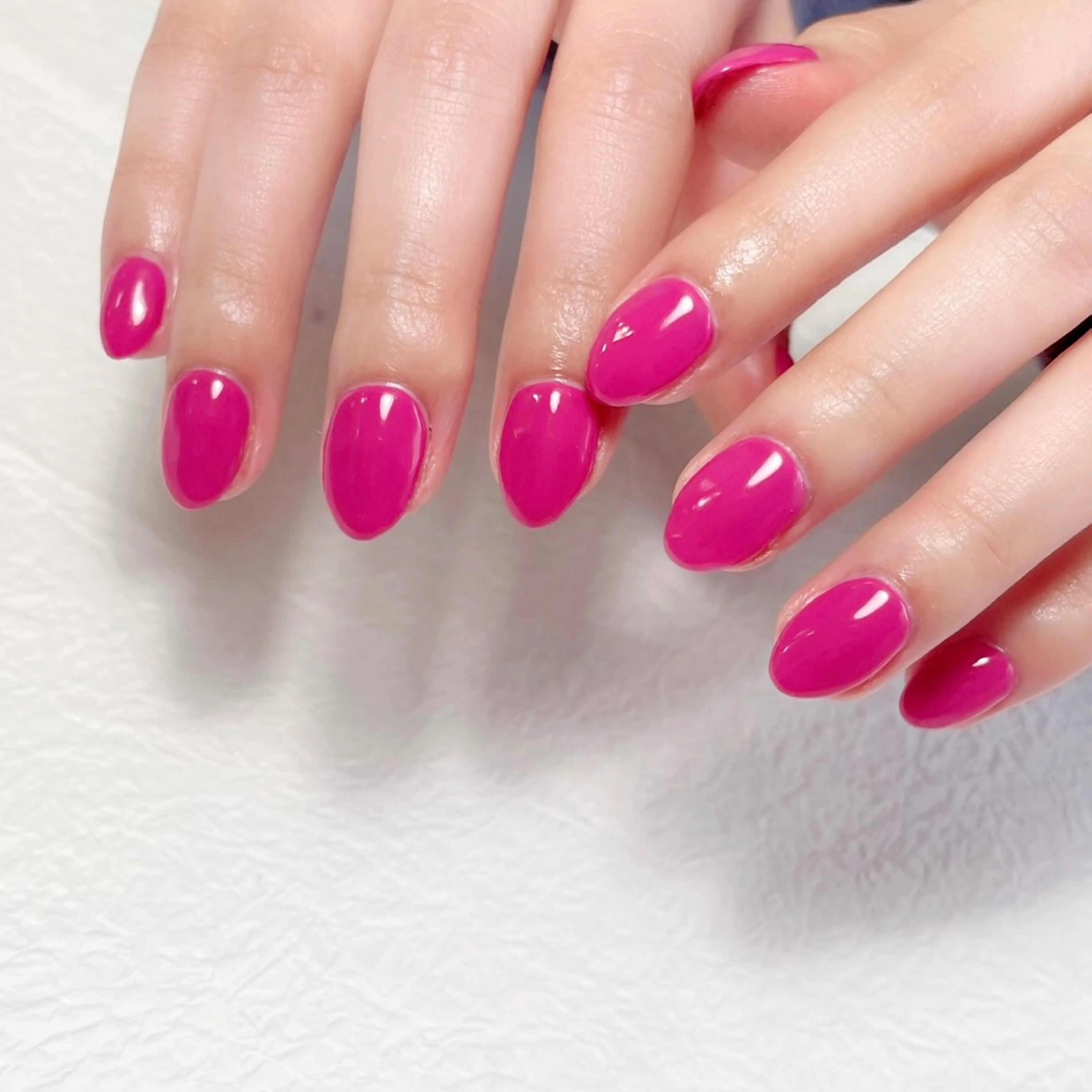 ネイル ワンカラーネイル ピンク ハンドネイル Aki 💖ゆちたの部屋のネイルデザイン