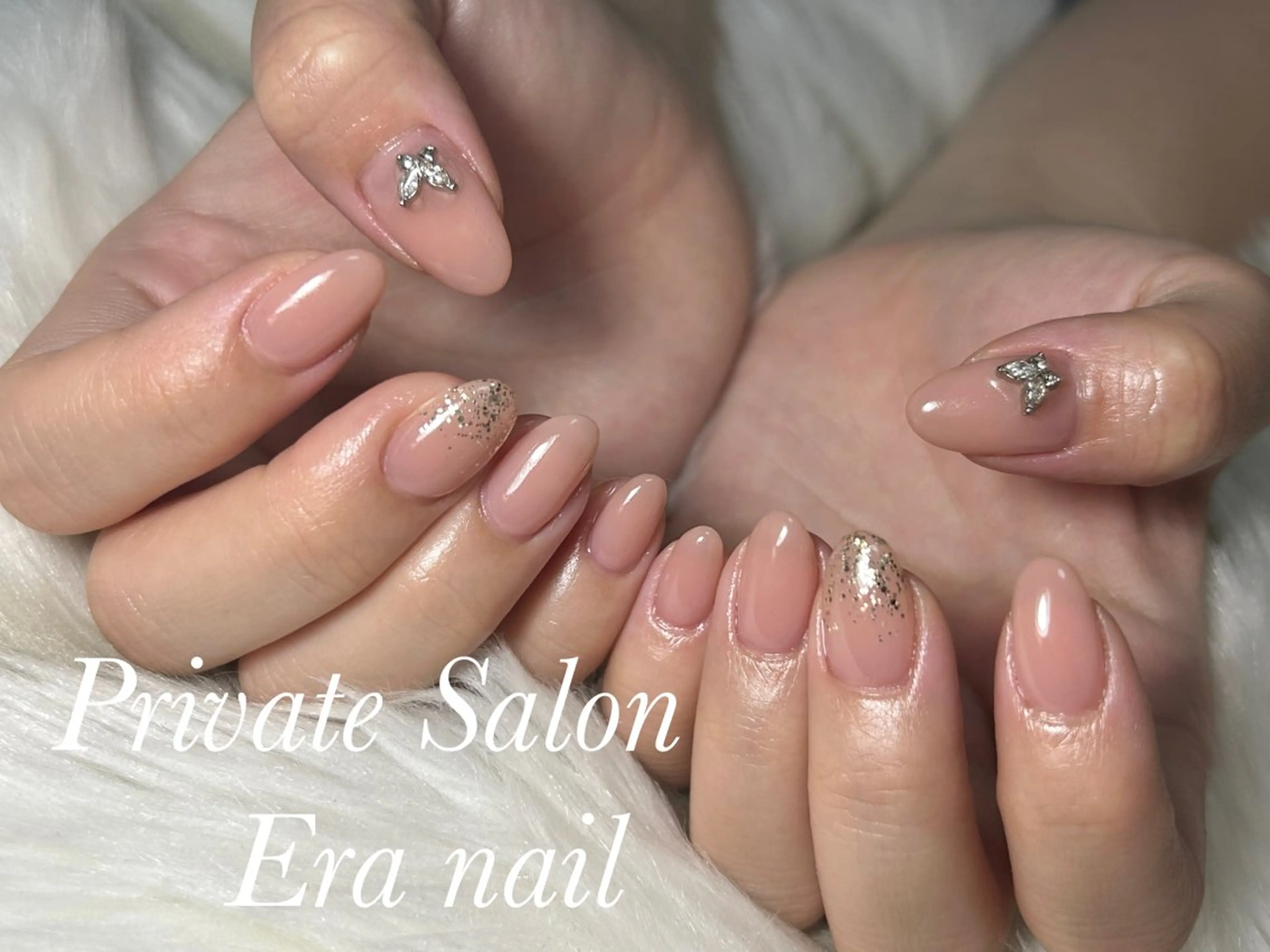 ネイル ラメ(グリッター) ワンカラーネイル ハンドネイル Era nailのネイルデザイン