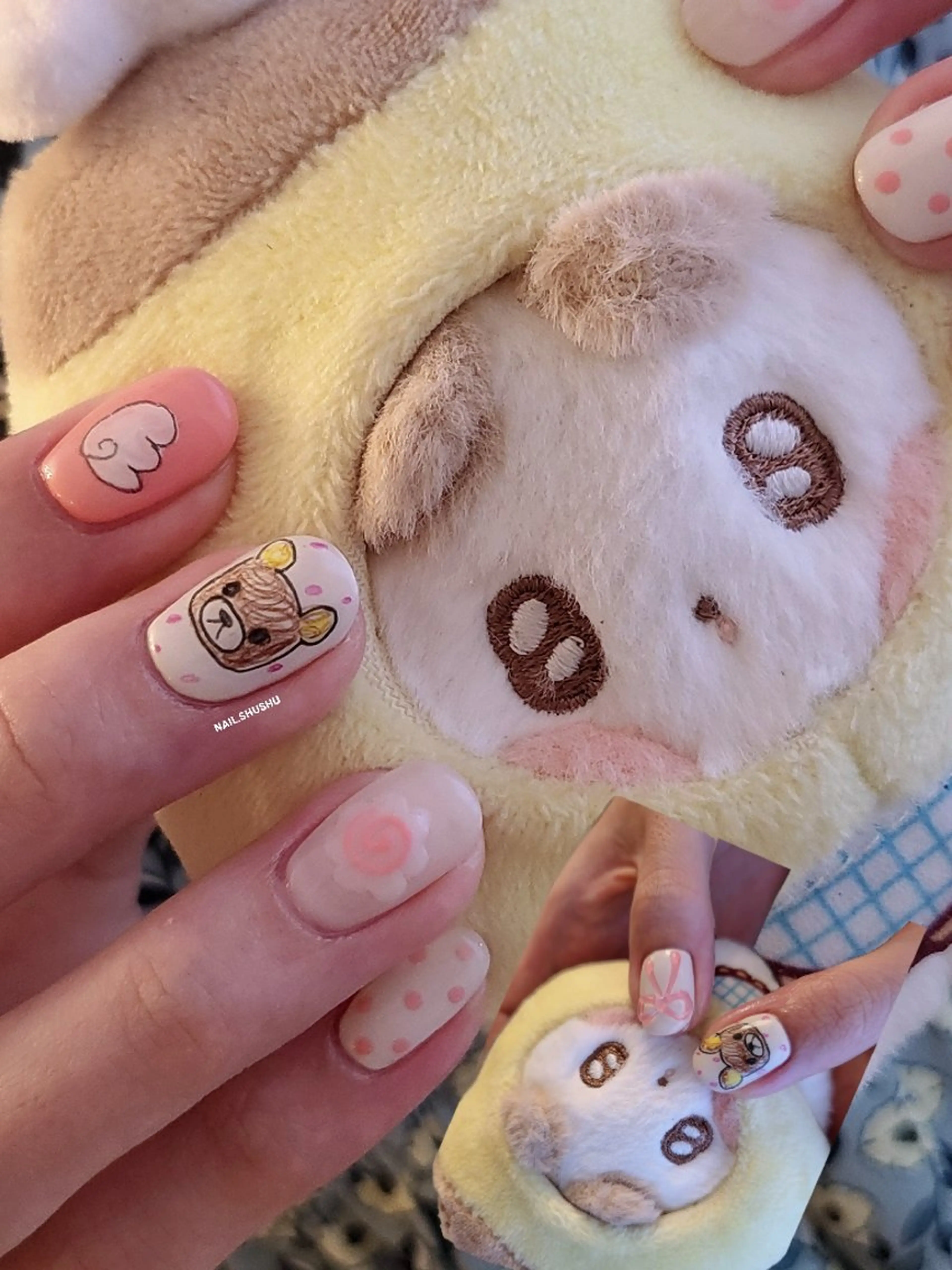 ネイル ハンドネイル 3dパーツ/流行り 👧shushu❤️のネイルデザイン