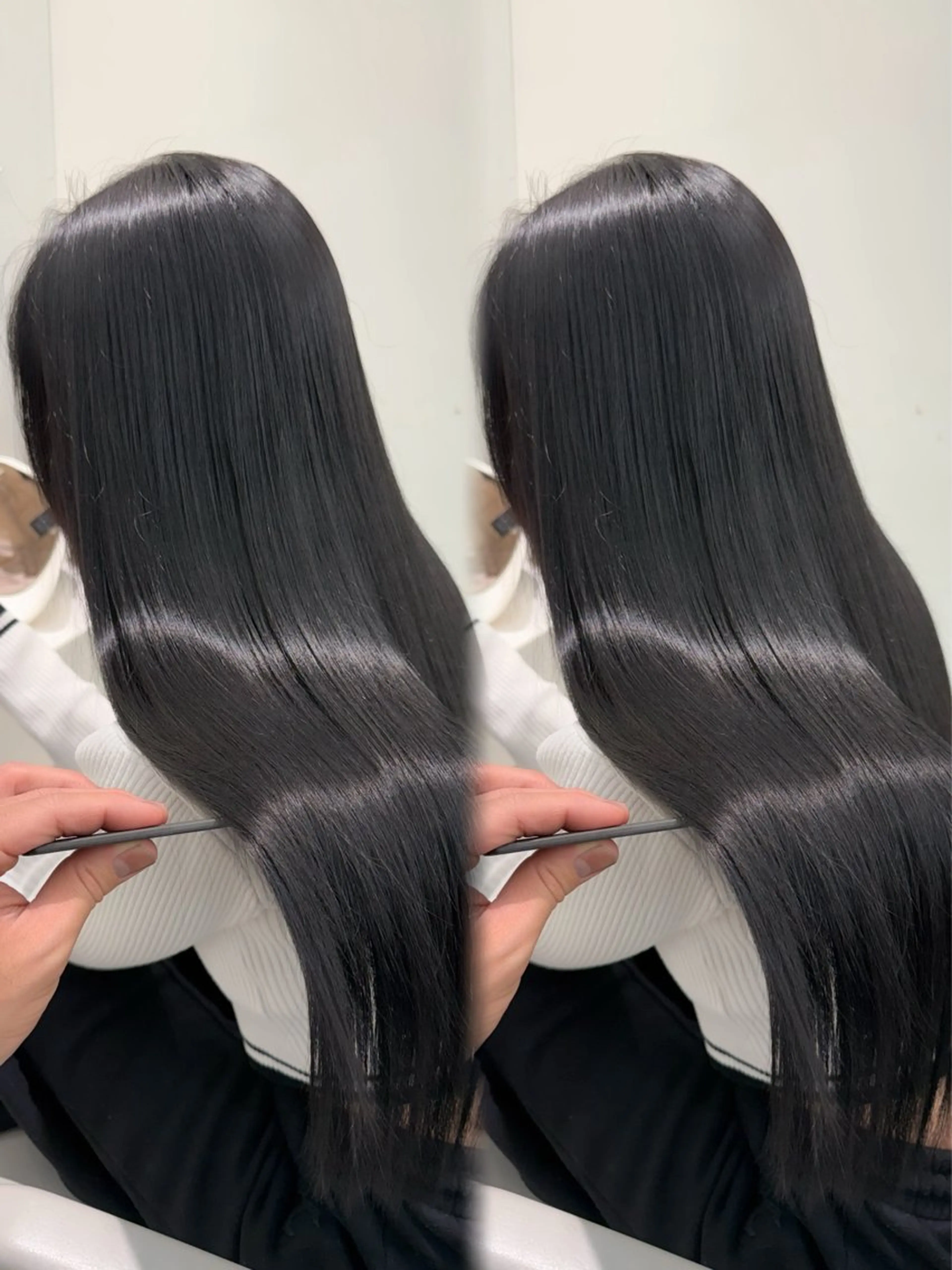 ロング カラー 透明感カラー 韓国風ヘア ロング トリートメント /カラー/NAOKIのヘアスタイル