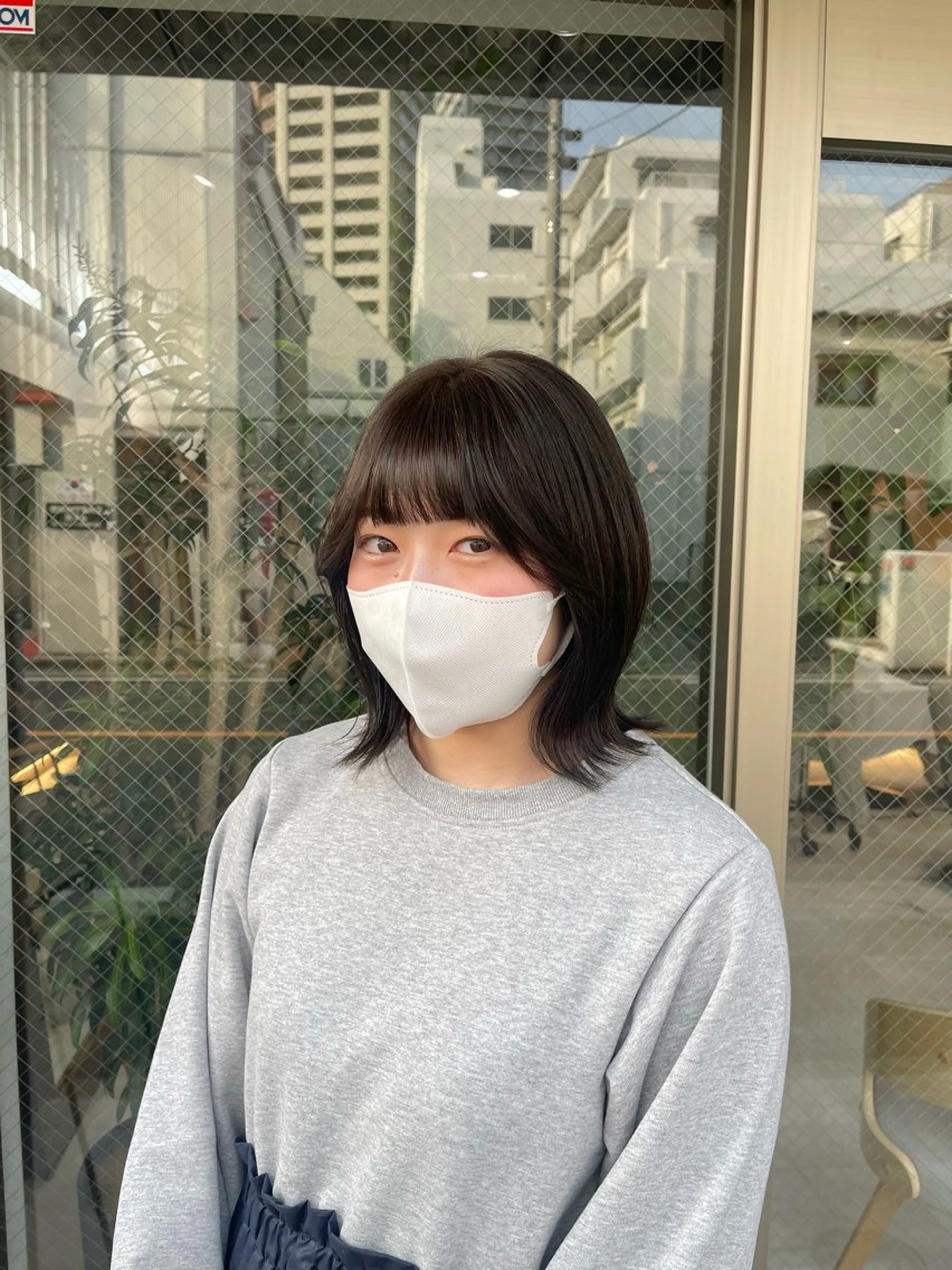 ミディアム カラー 透明感カラー カット ヘアカラー トリートメント 🩵ボブ/レイヤー /髪質改善🩵のヘアスタイル