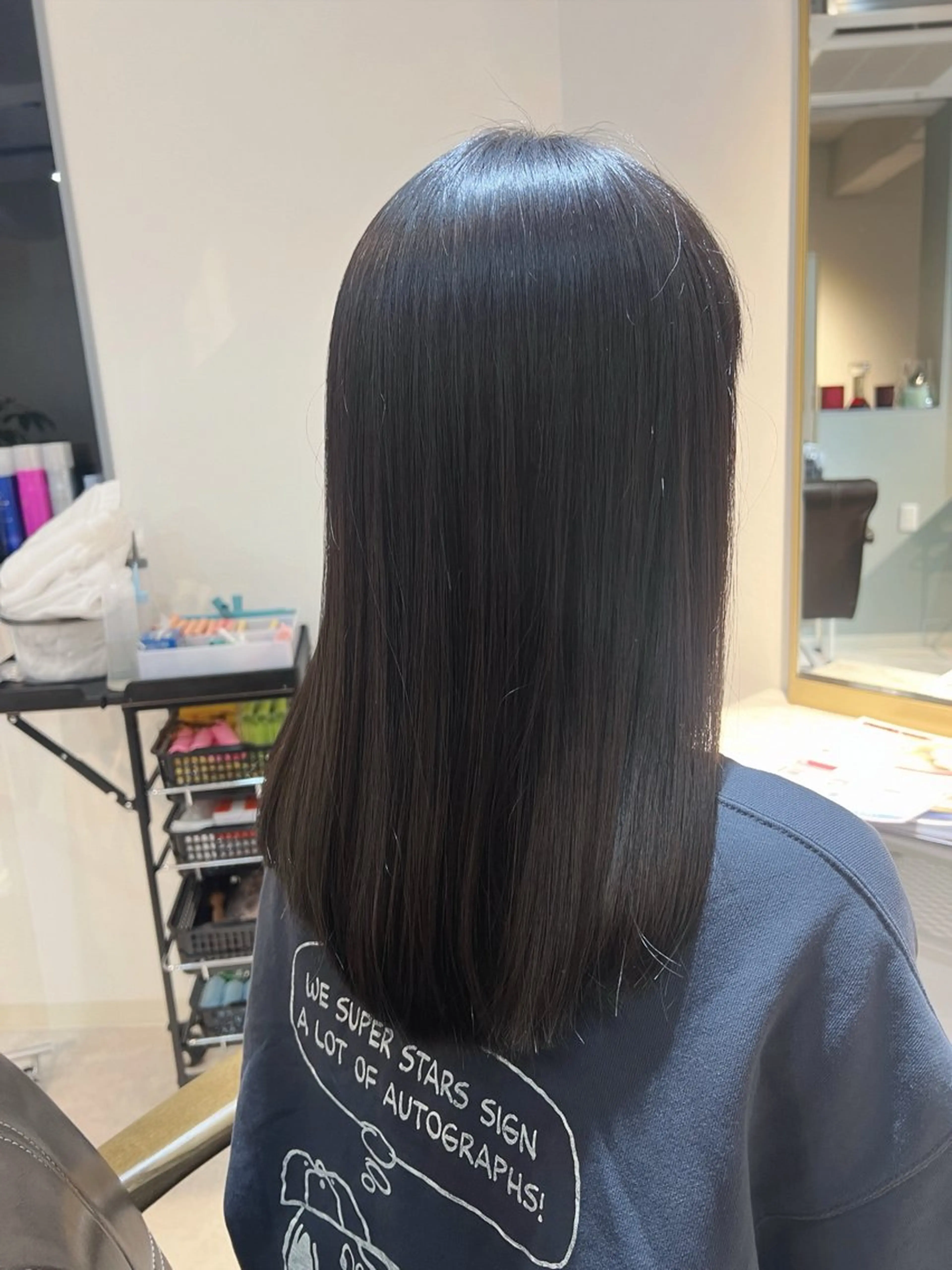 セミロング 学生 トリートメント カット トリートメント ヘッドスパ ショート/韓国ヘア 押本恵一のヘアスタイル