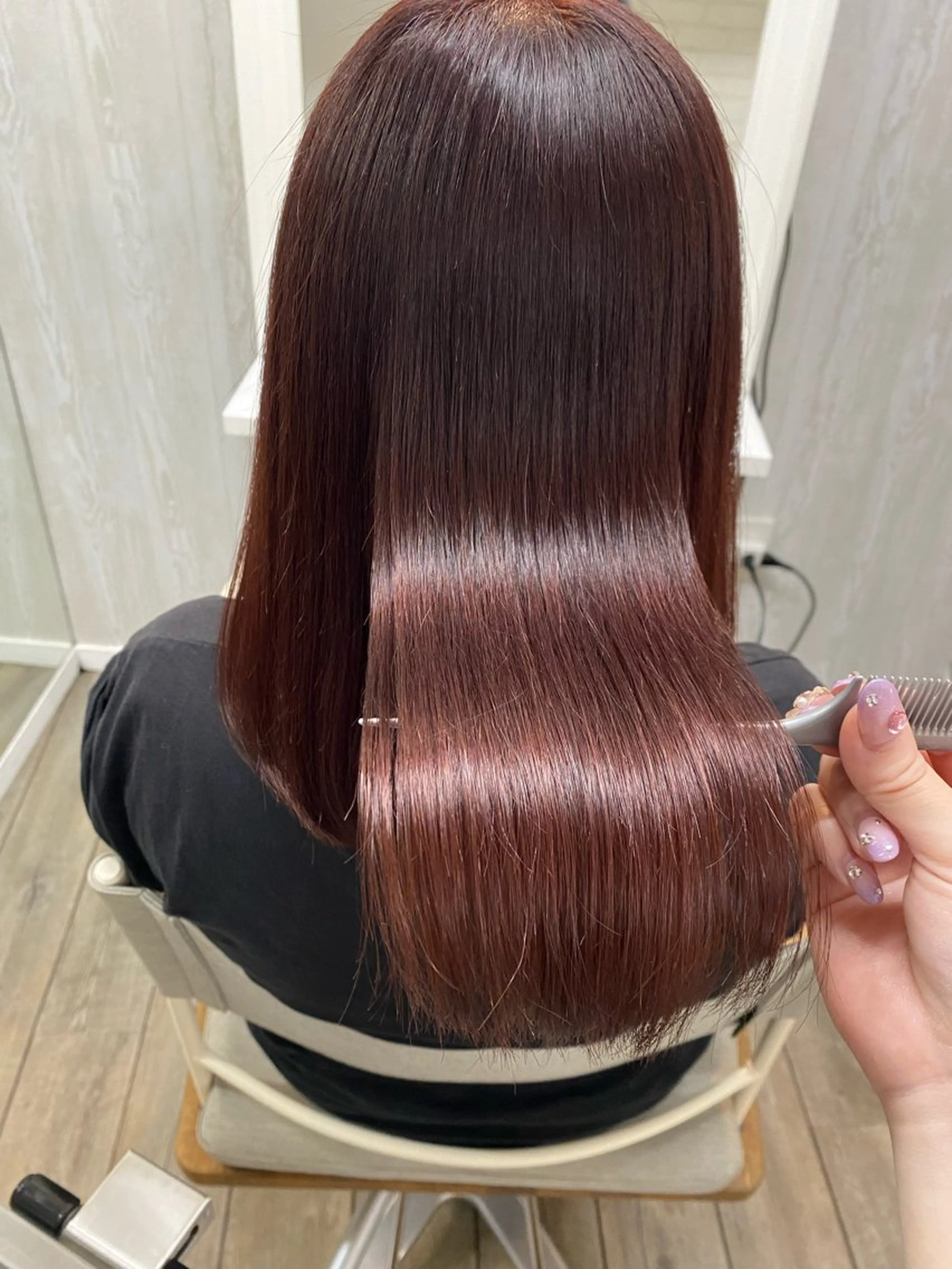 セミロング カラー ヘアカラー トリートメント THETAふじみ野 野宮のヘアスタイル
