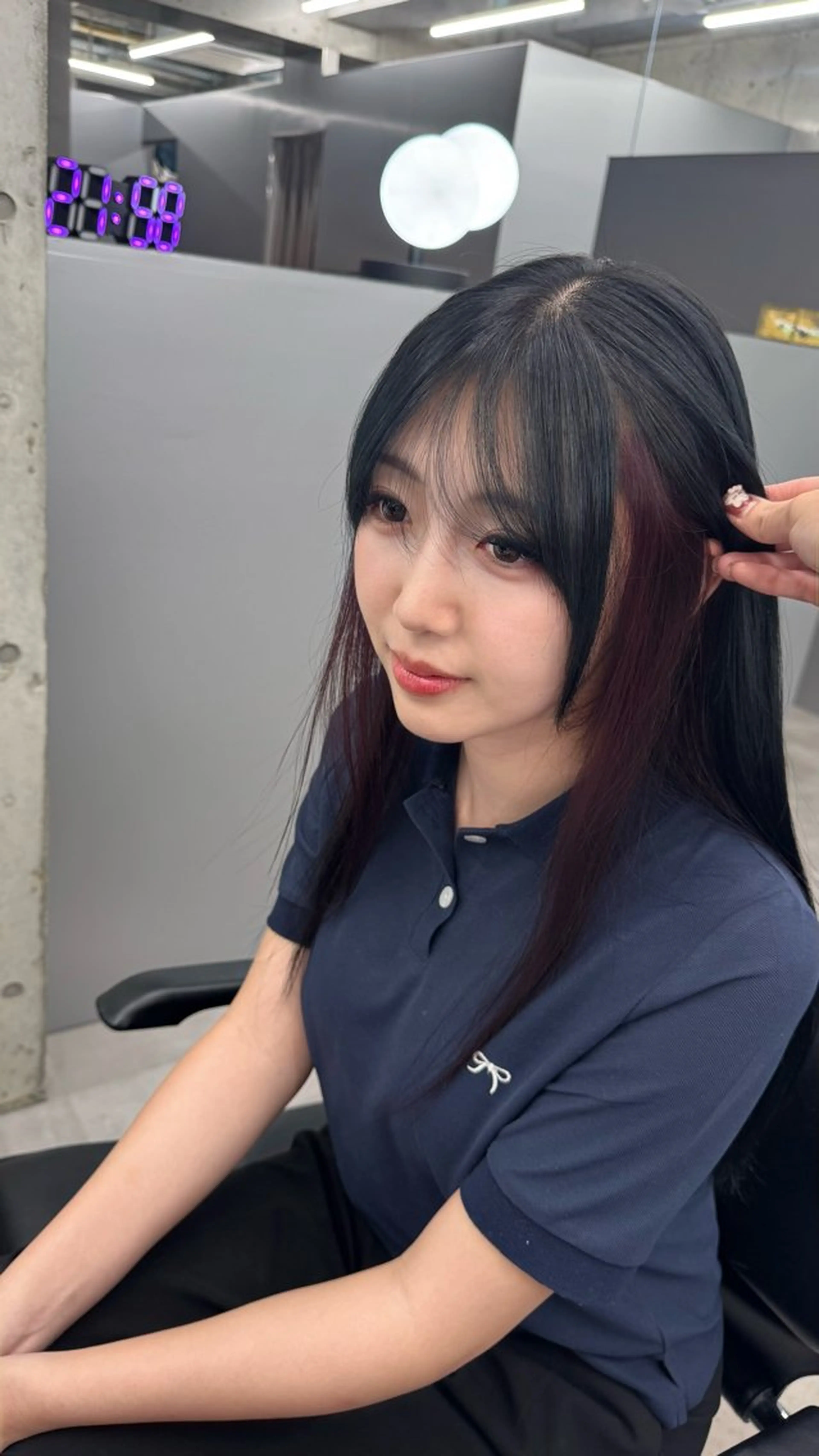 ロング カラー ブラウンカラー インナーカラー ピンクカラー ピンクブラウン shio ハイトーン 💗【福岡天神】のヘアスタイル