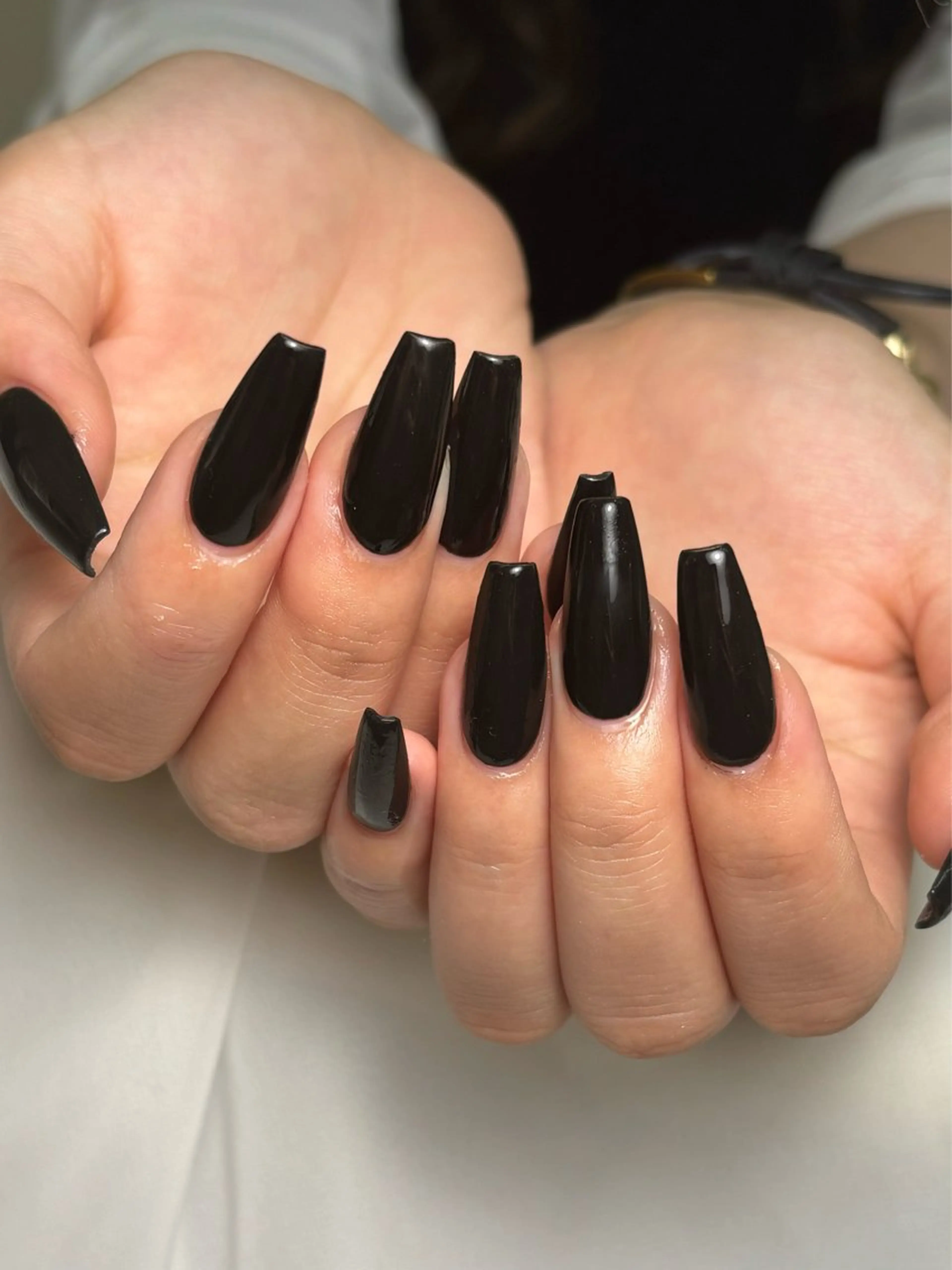 ネイル 長さ出し ミディアムネイル ワンカラーネイル HORANGI NAIL所属・NAOKO 🫨のネイルデザイン