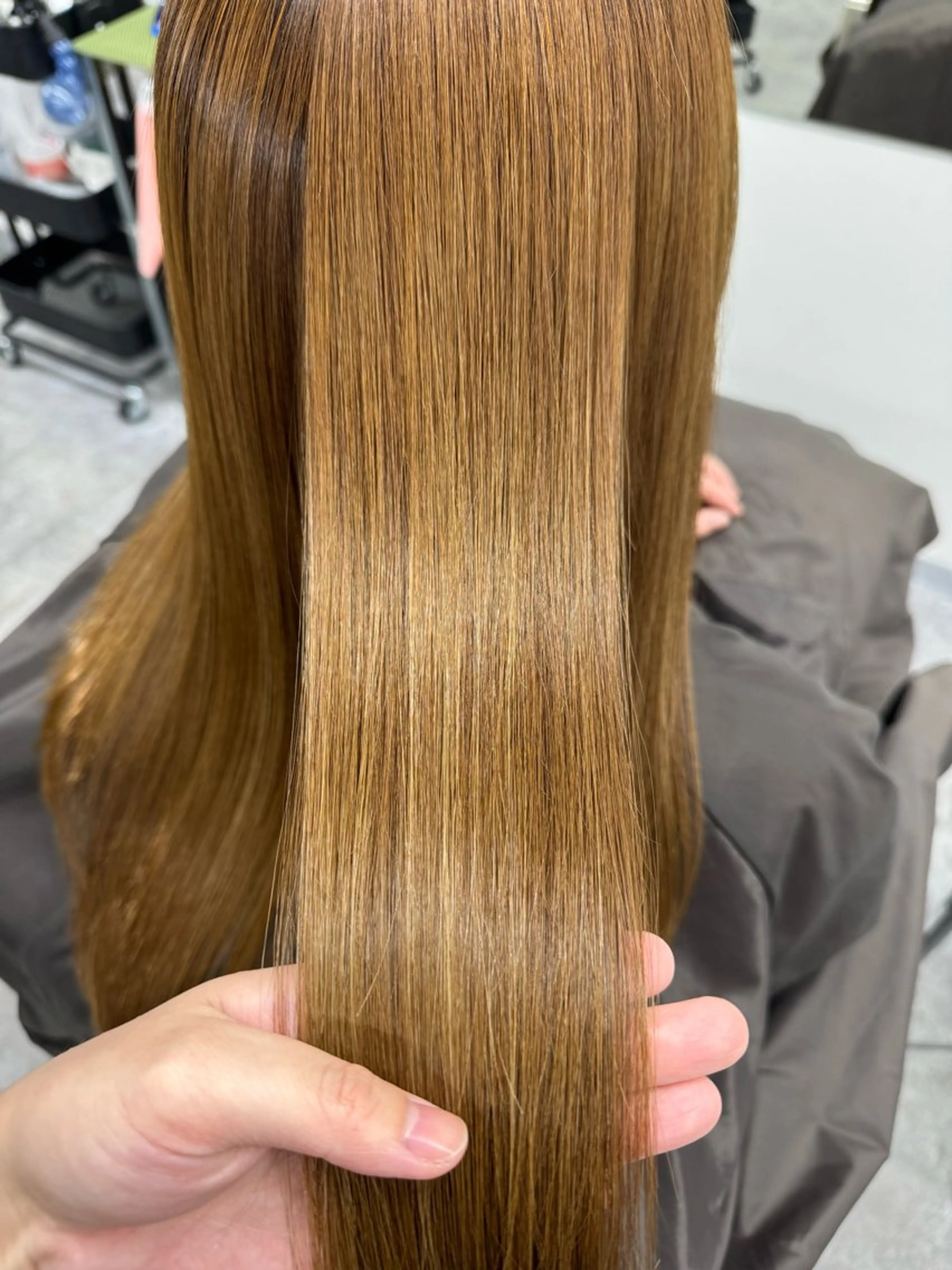 ロング 髪質改善 トリートメント 酸熱トリートメント 髪質改善メニュー 長井 美佐子のヘアスタイル