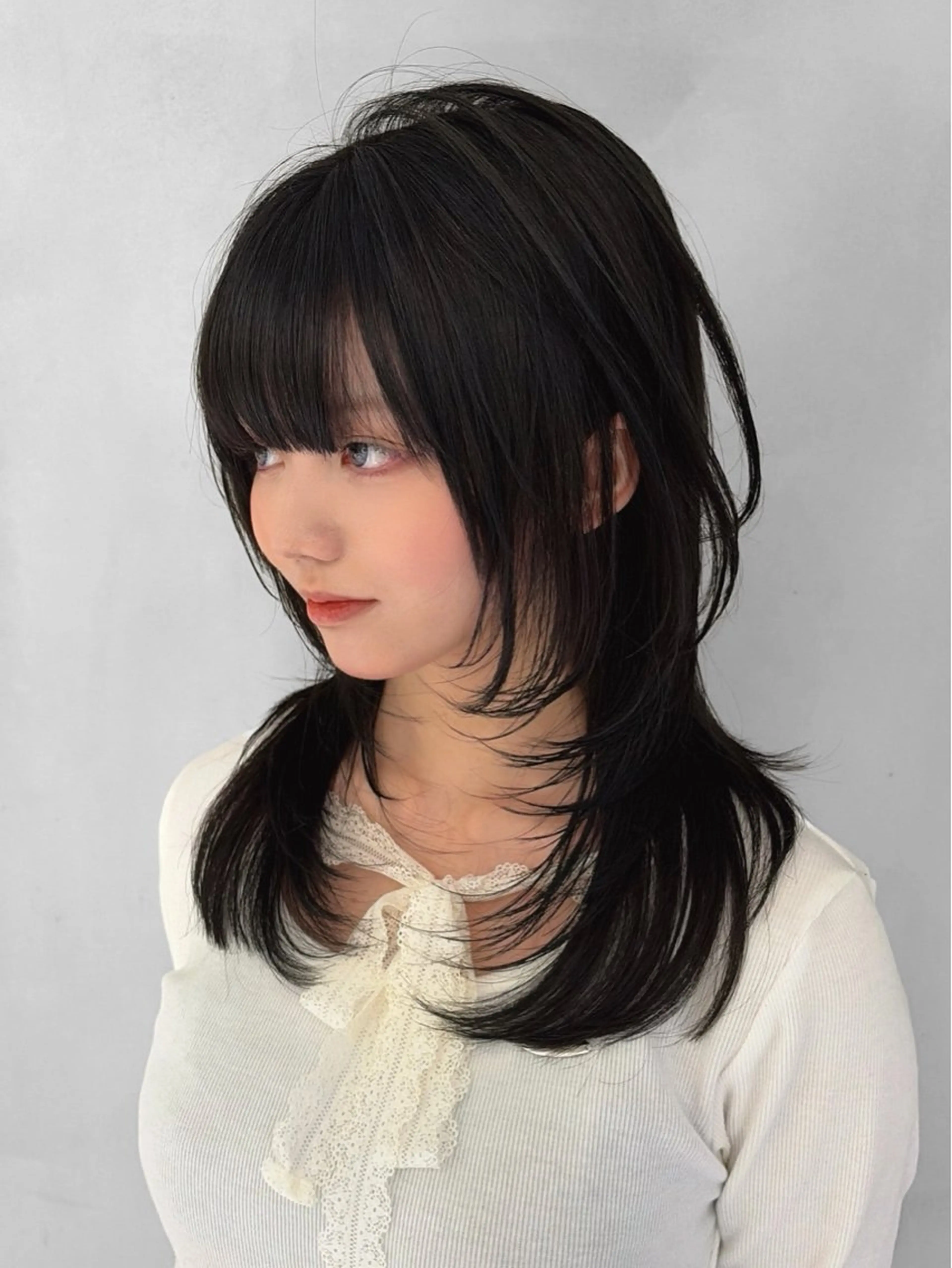 ミディアム カラー ハッシュカット レイヤーカット カット ヘアカラー トリートメント 🥇KEN /レイヤー/カラーのヘアスタイル