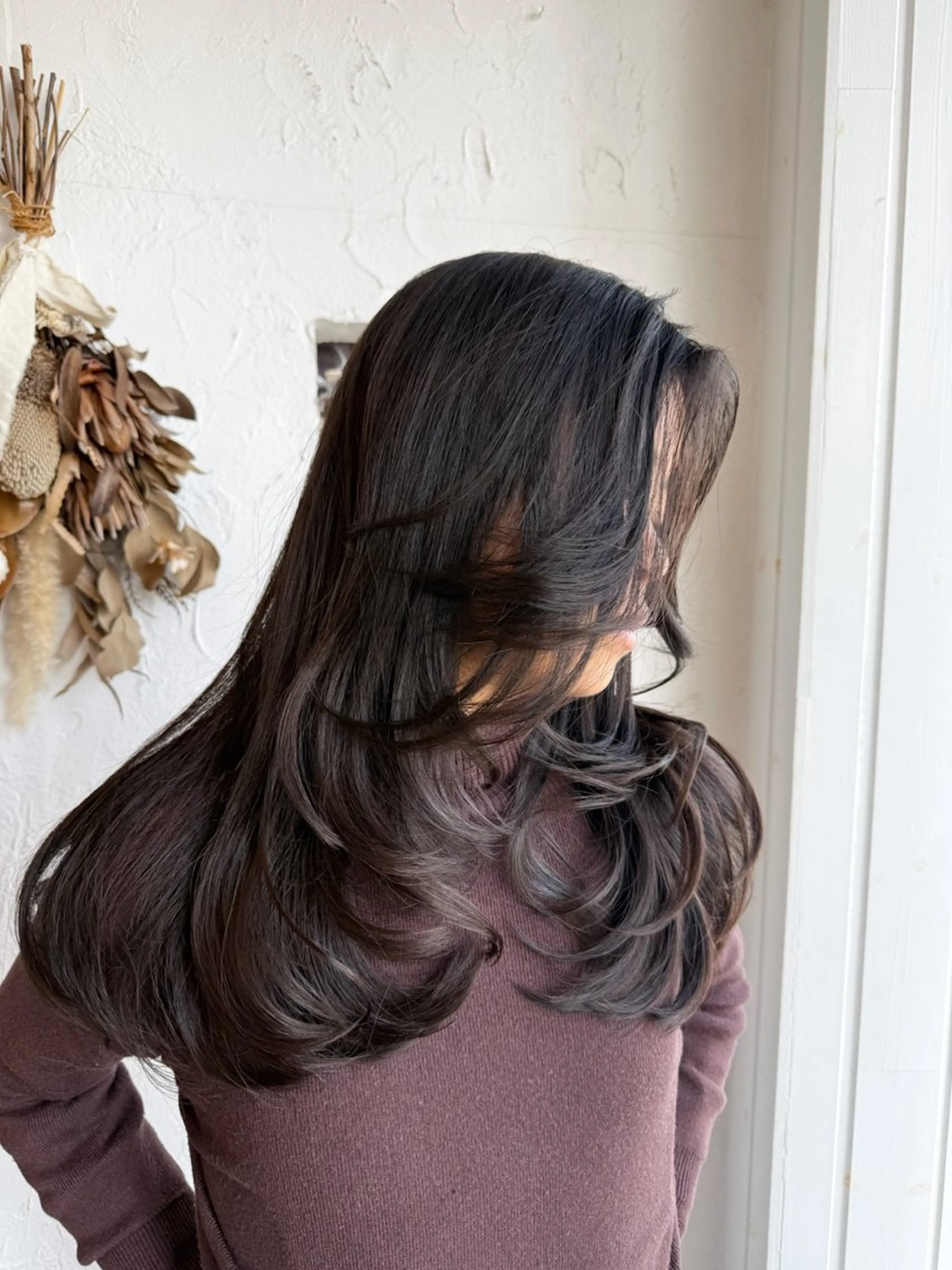 ロング カラー パーマ レイヤーカット 豊橋美容院 ソンリエのヘアスタイル